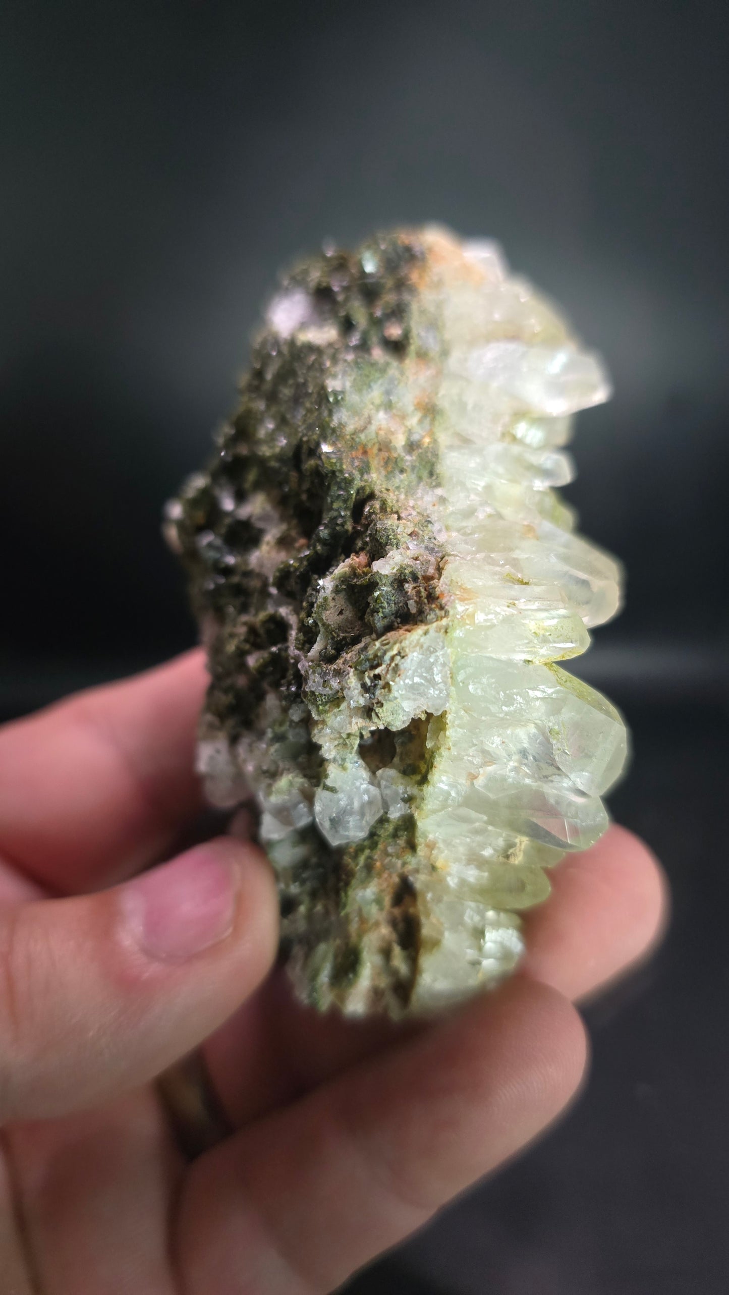 Fairy Forest Epidote & Quartz Cluster – Eastern Anatolia, Turkey – 0.41 lbs