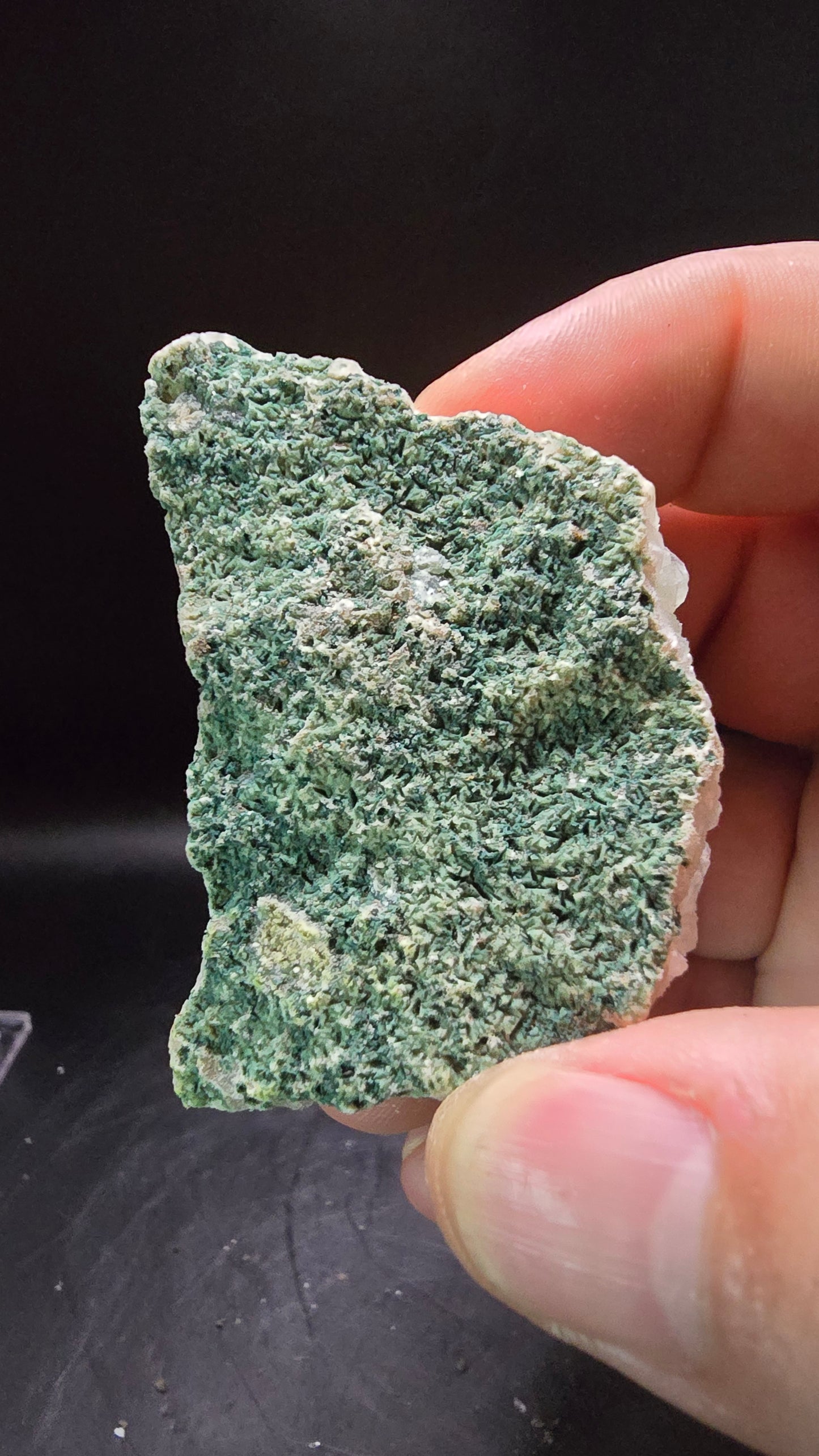 Cubic Green Apophyllite Cluster – Maharashtra, India – 0.12 lbs