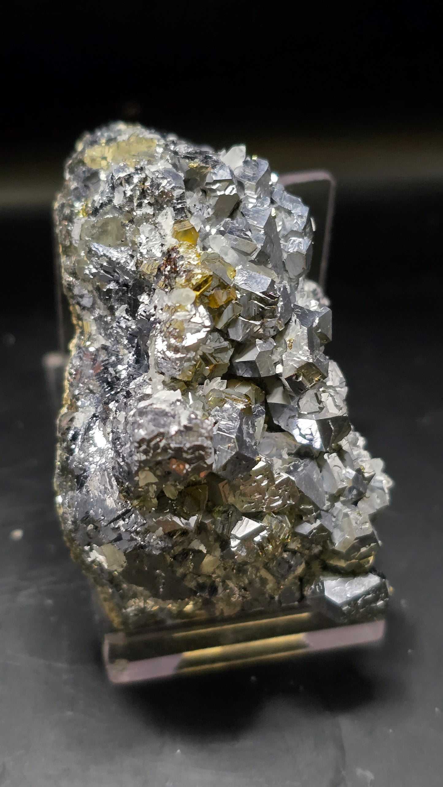 Galena and Quartz Cluster Specimen – 9th September Mine, Bulgaria – 0.56 lbs