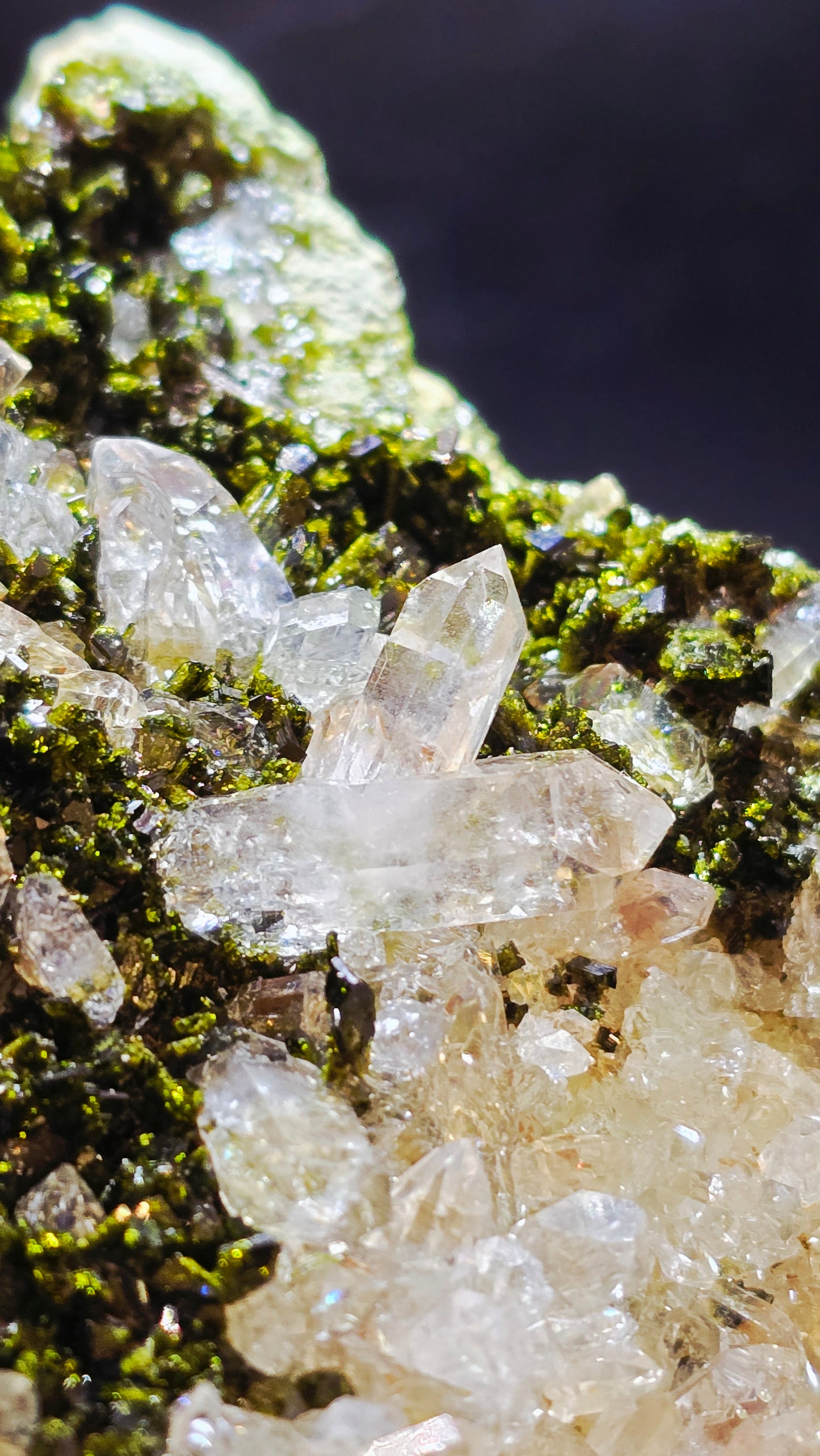 Fairy Forest Epidote & Quartz Cluster – Eastern Anatolia – 2.12 lbs
