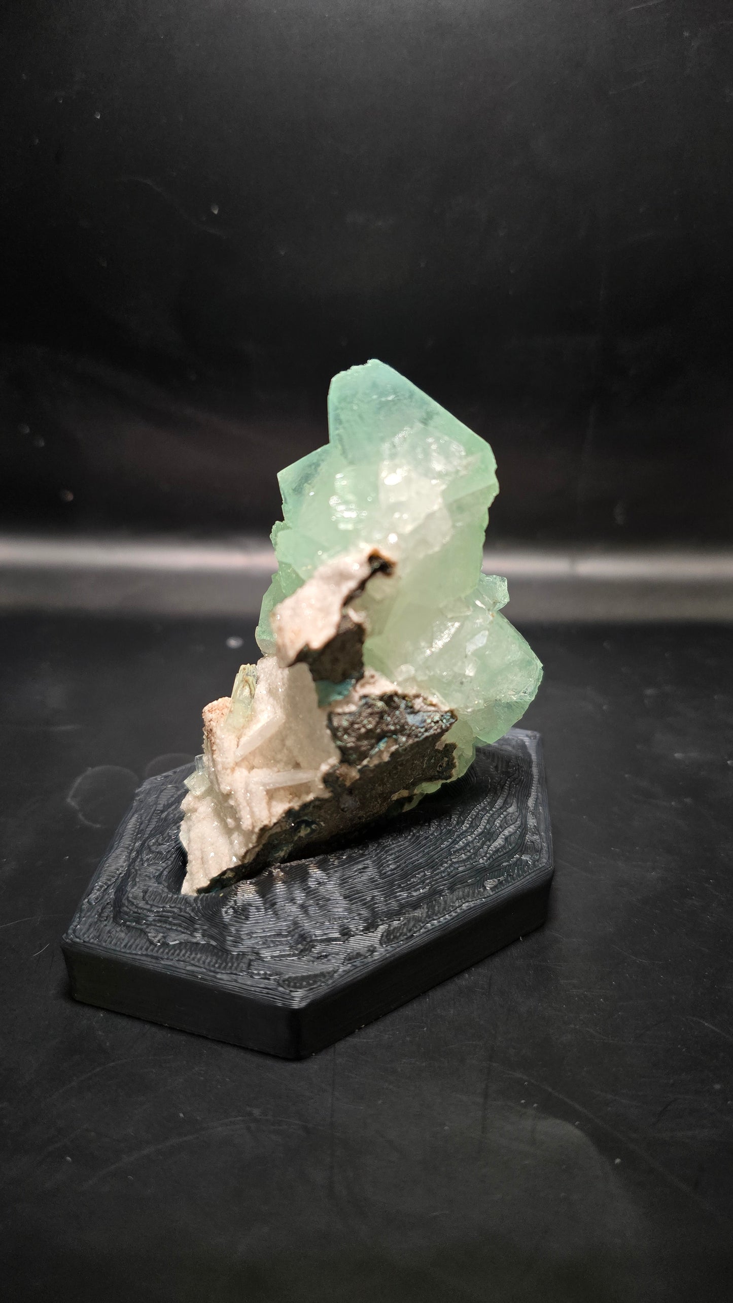Green Apophyllite Specimen – Maharashtra, India – 0.274 lbs
