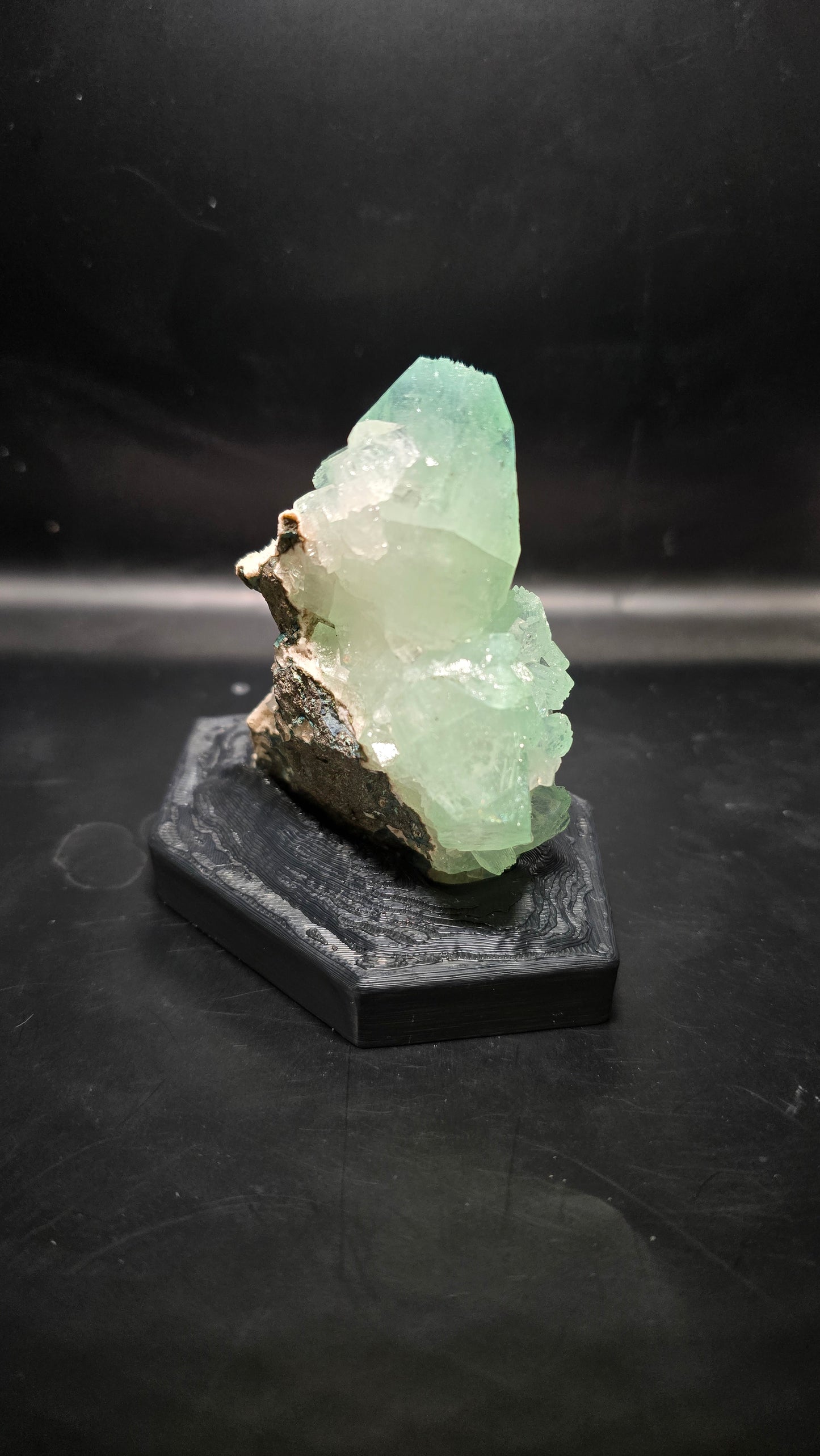 Green Apophyllite Specimen – Maharashtra, India – 0.274 lbs