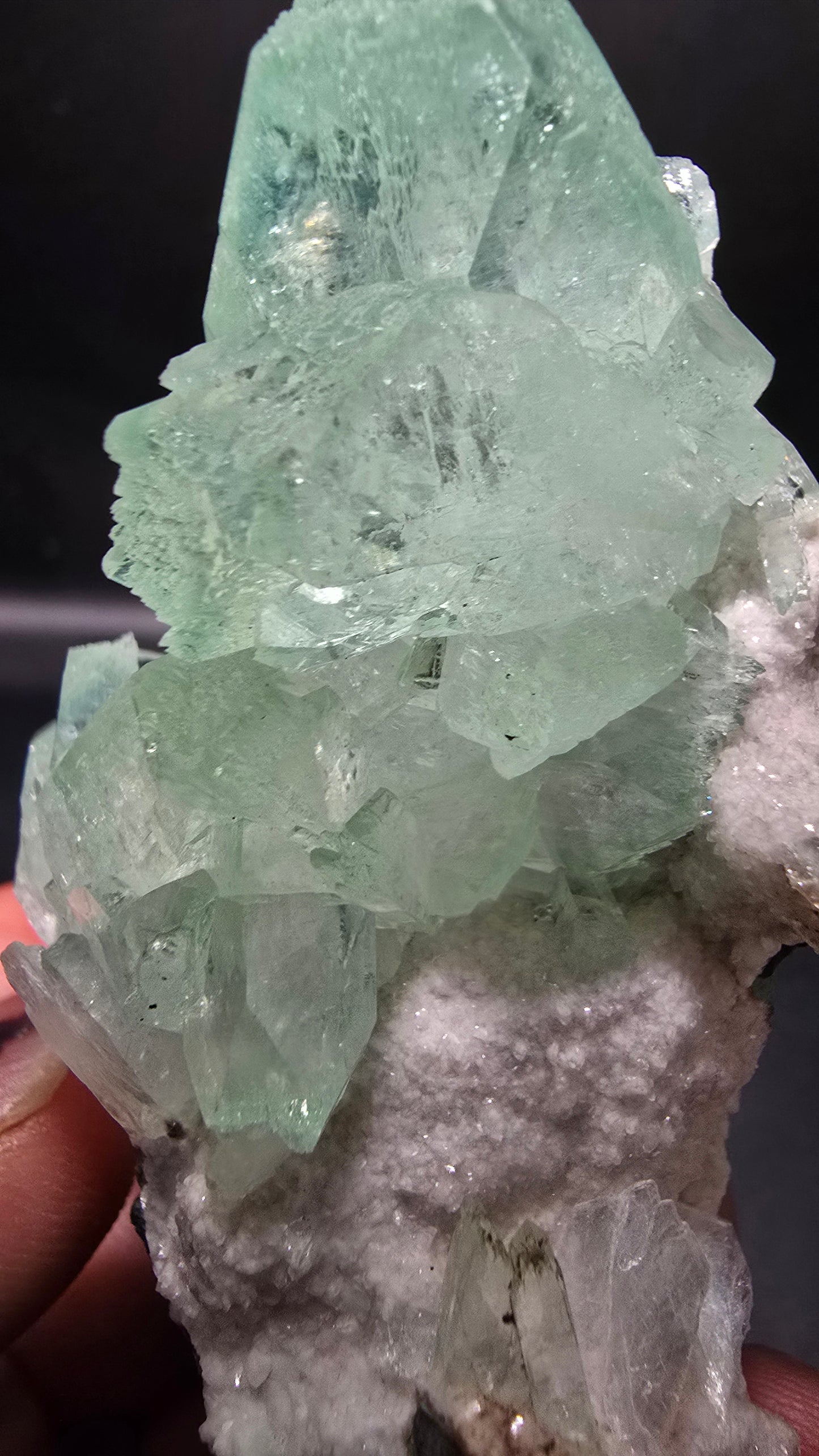 Green Apophyllite Specimen – Maharashtra, India – 0.274 lbs
