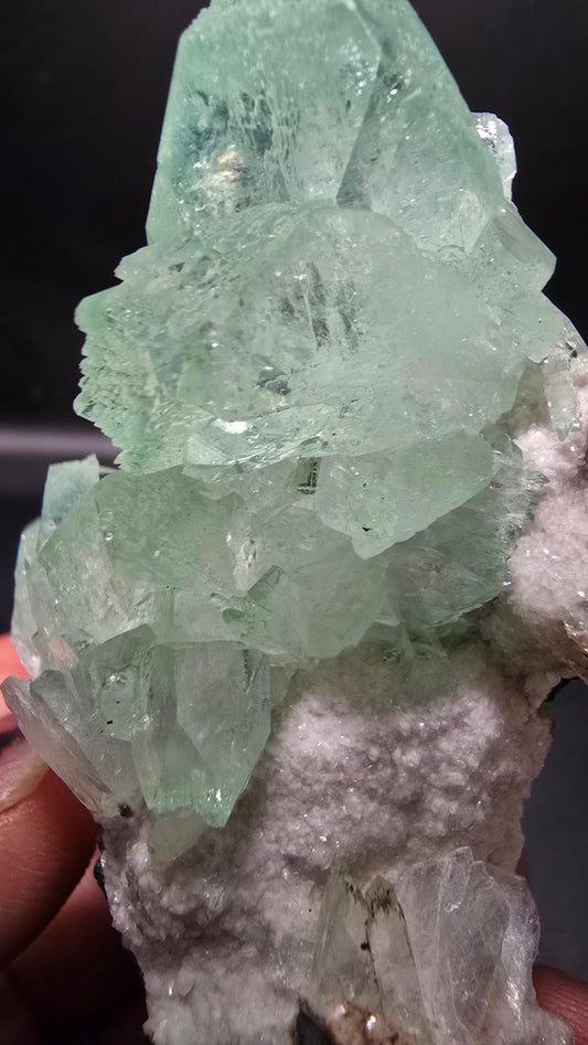 Green Apophyllite Specimen – Maharashtra, India – 0.274 lbs