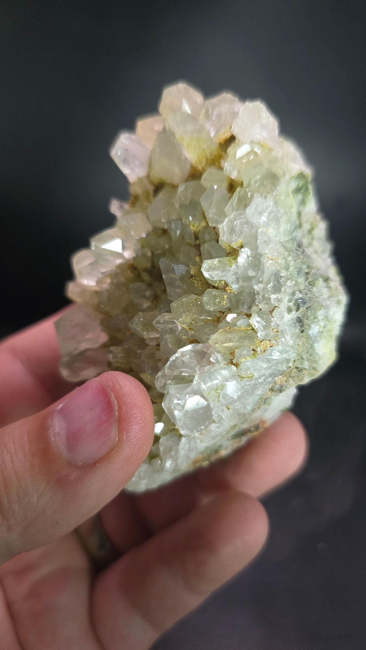 Fairy Forest Epidote & Quartz Cluster – Eastern Anatolia, Turkey – 0.41 lbs