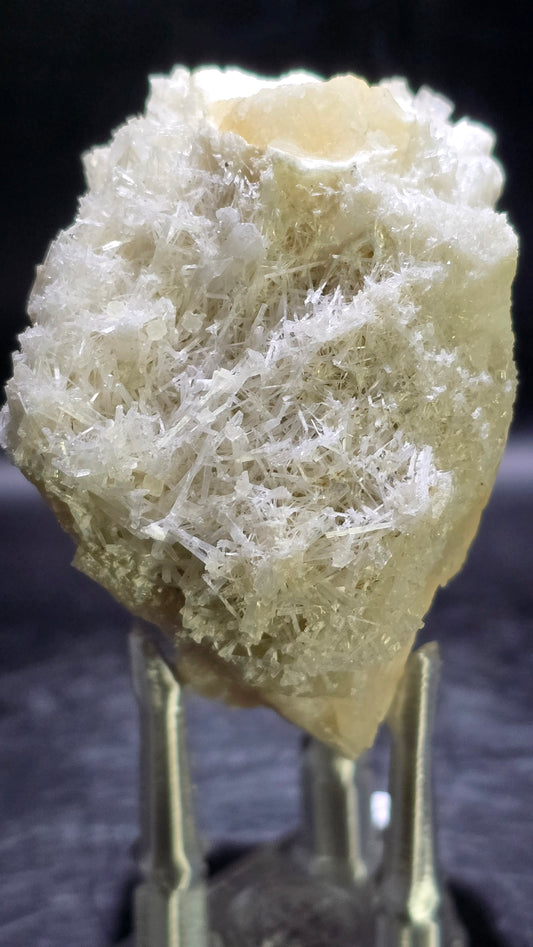 Scolecite Over Stilbite Specimen – Maharashtra, India – 4.5 oz