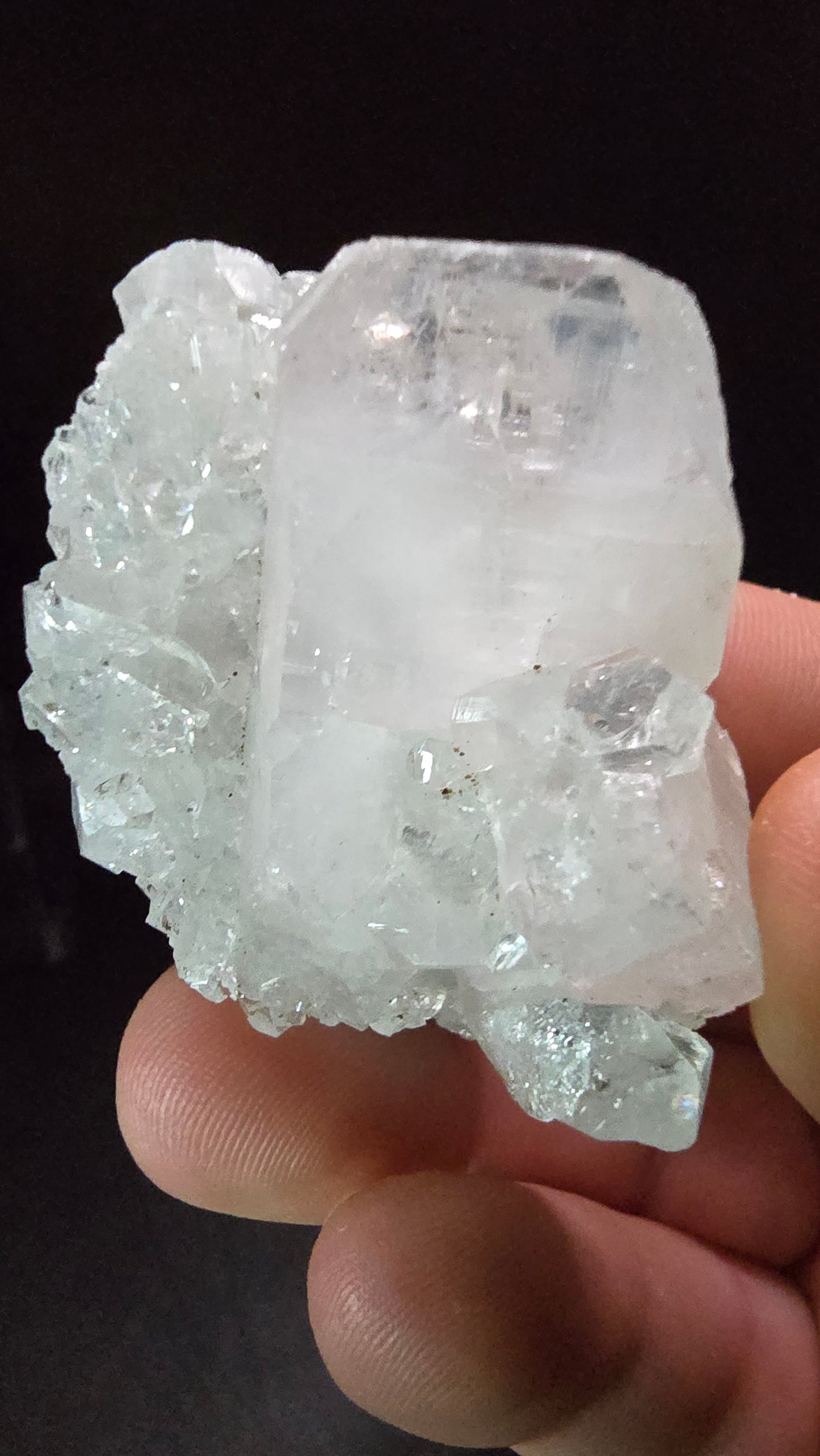 Diamond Apophyllite Cluster – Maharashtra, India – 57 Grams
