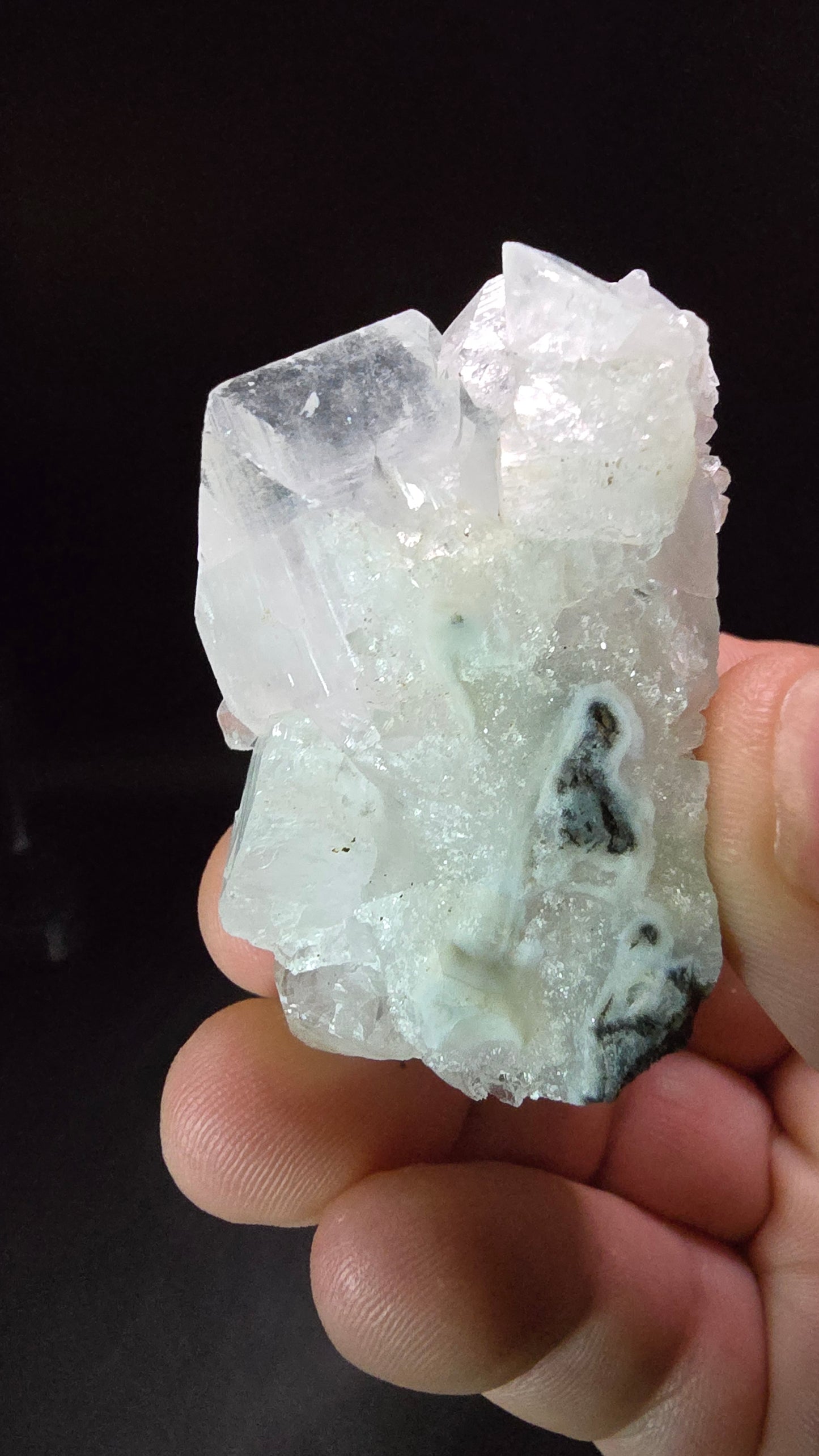 Diamond Apophyllite Cluster – Maharashtra, India – 57 Grams