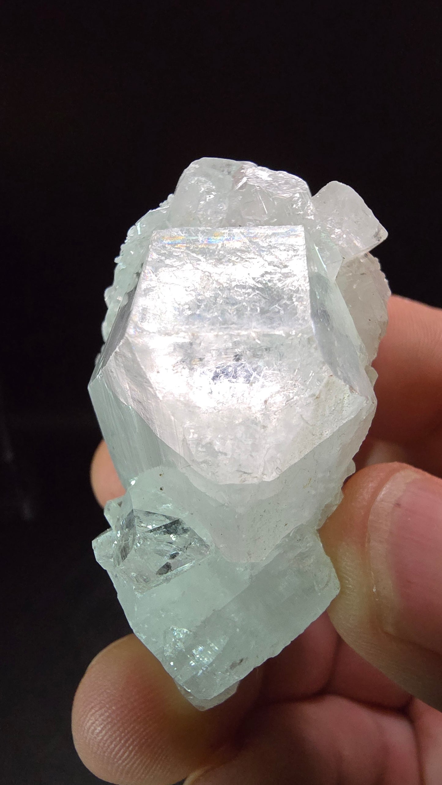 Diamond Apophyllite Cluster – Maharashtra, India – 57 Grams