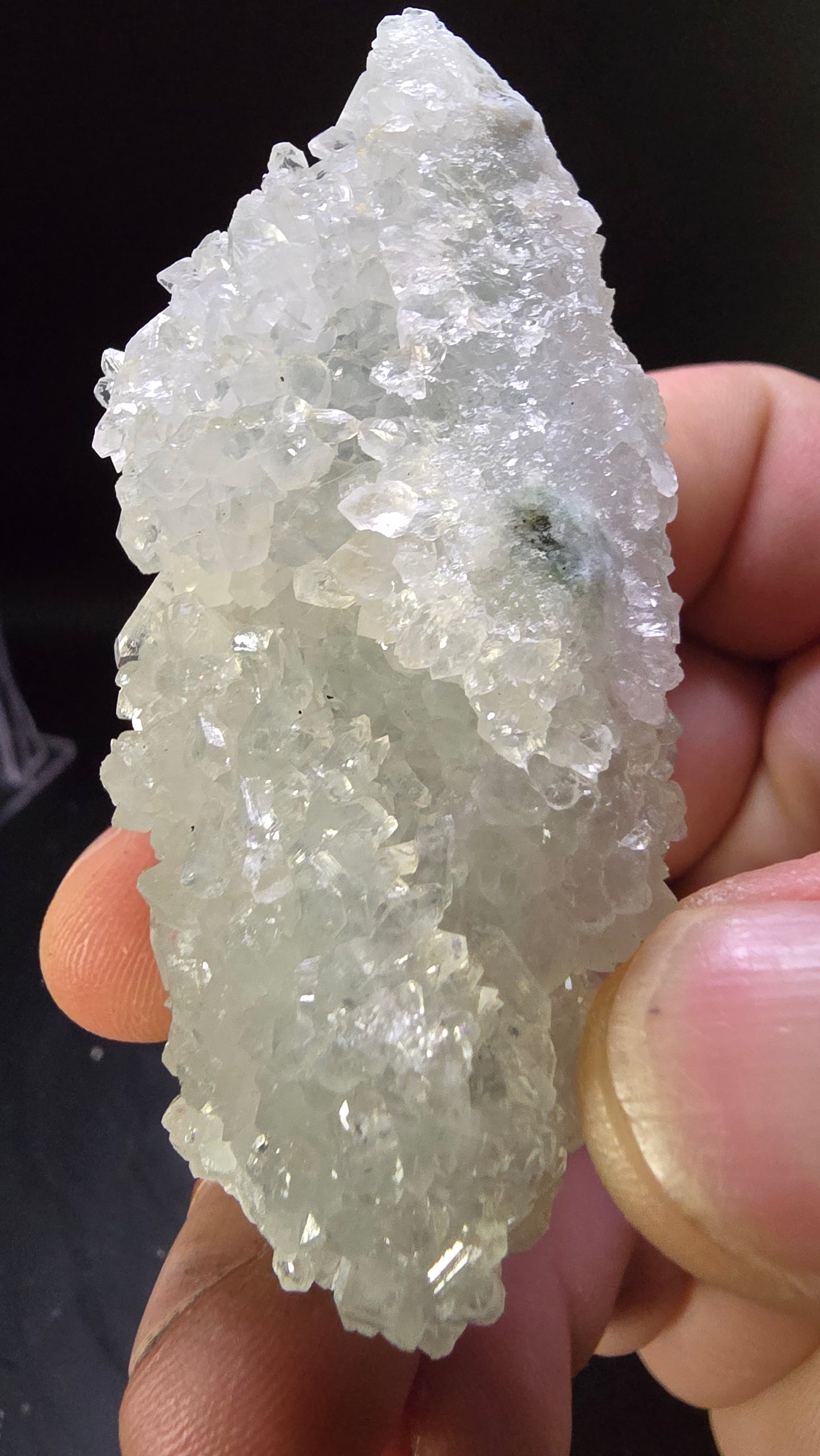 Diamond Apophyllite Stalactite – Maharashtra, India – 0.14 lbs