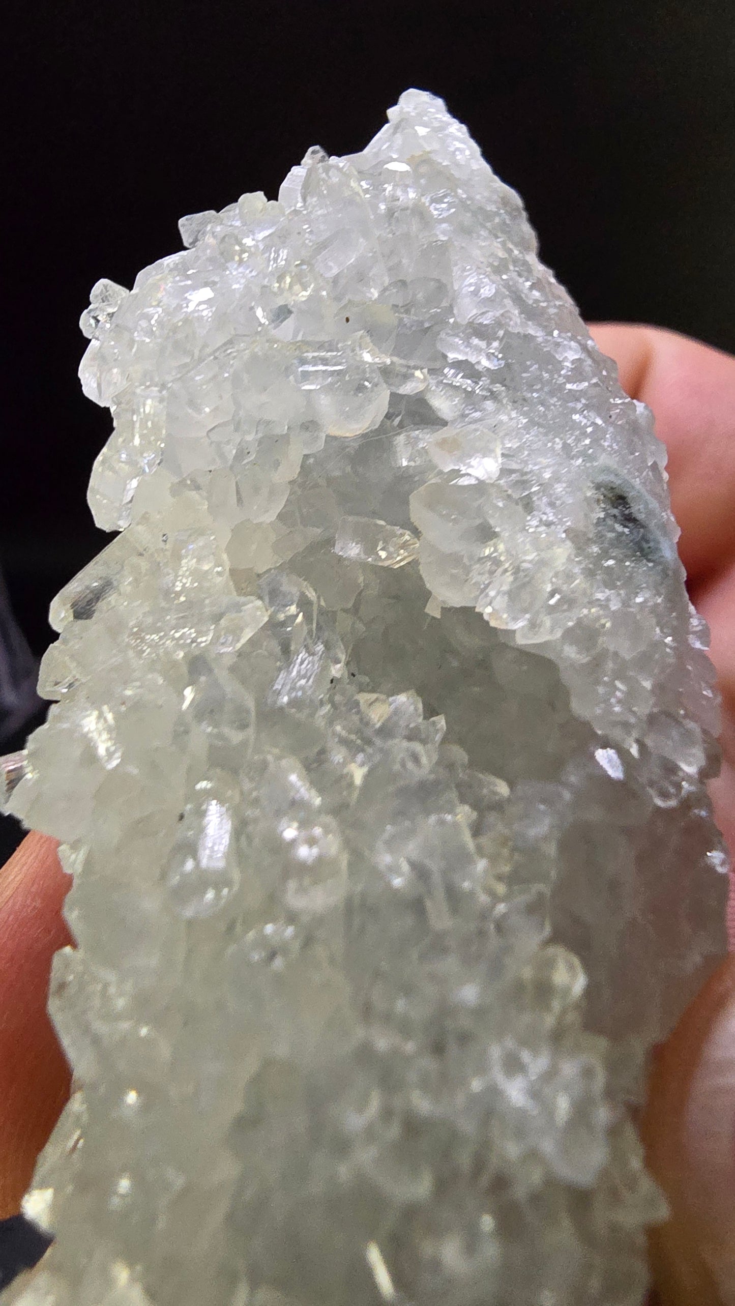 Diamond Apophyllite Stalactite – Maharashtra, India – 0.14 lbs