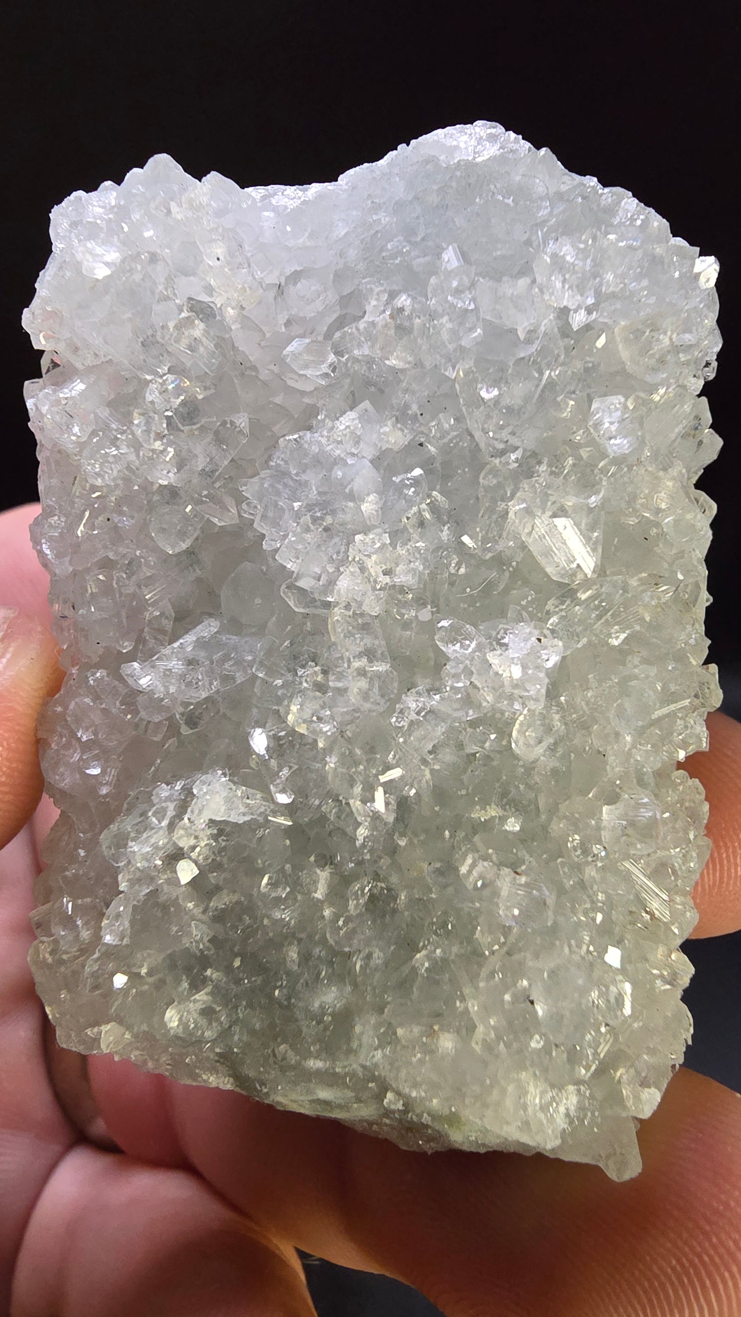 Diamond Apophyllite Druzy Stalactite – Maharashtra, India – 0.20 lbs