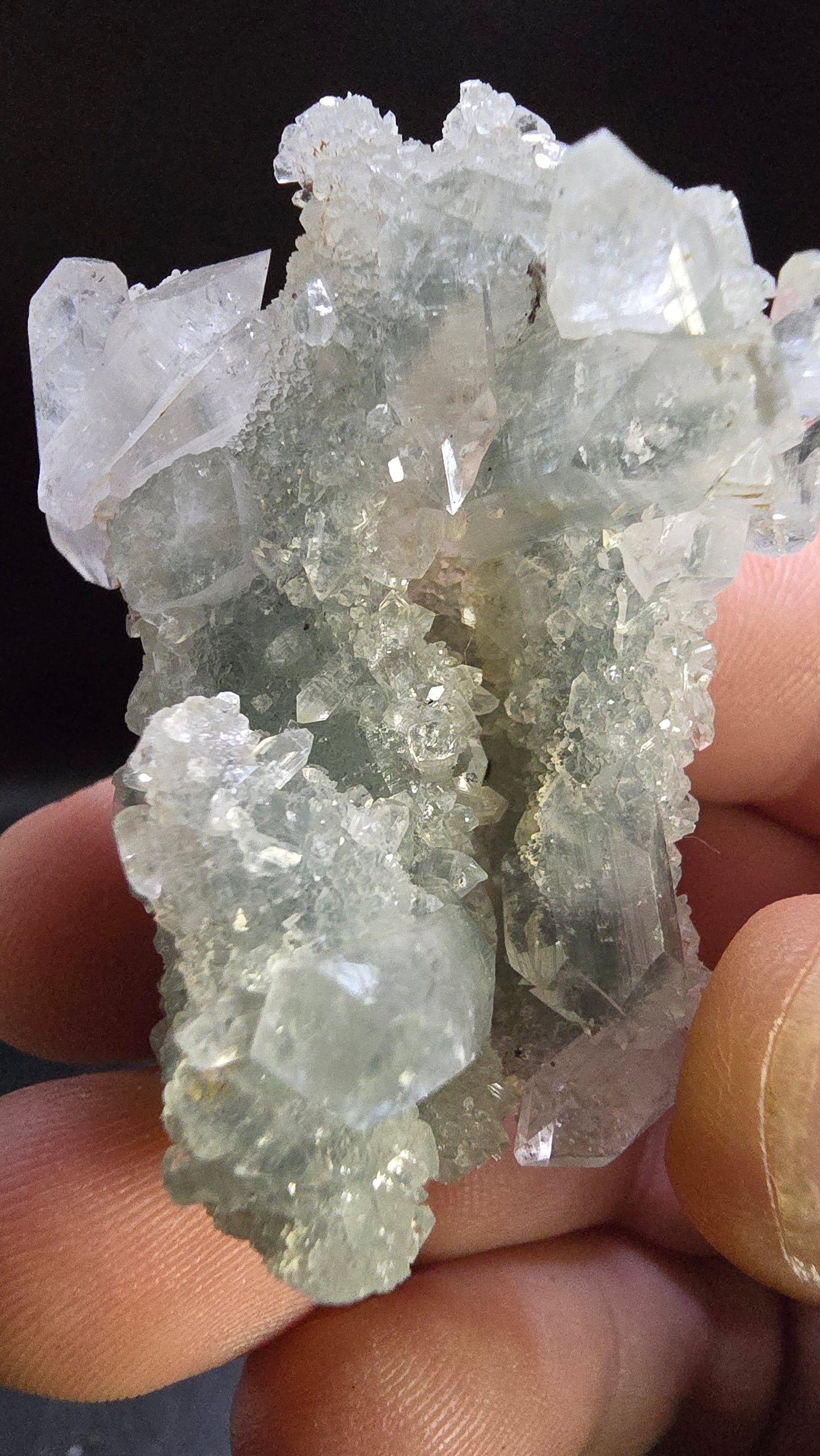 Midnight Apophyllite Stalactite – Maharashtra, India – 0.10 lbs