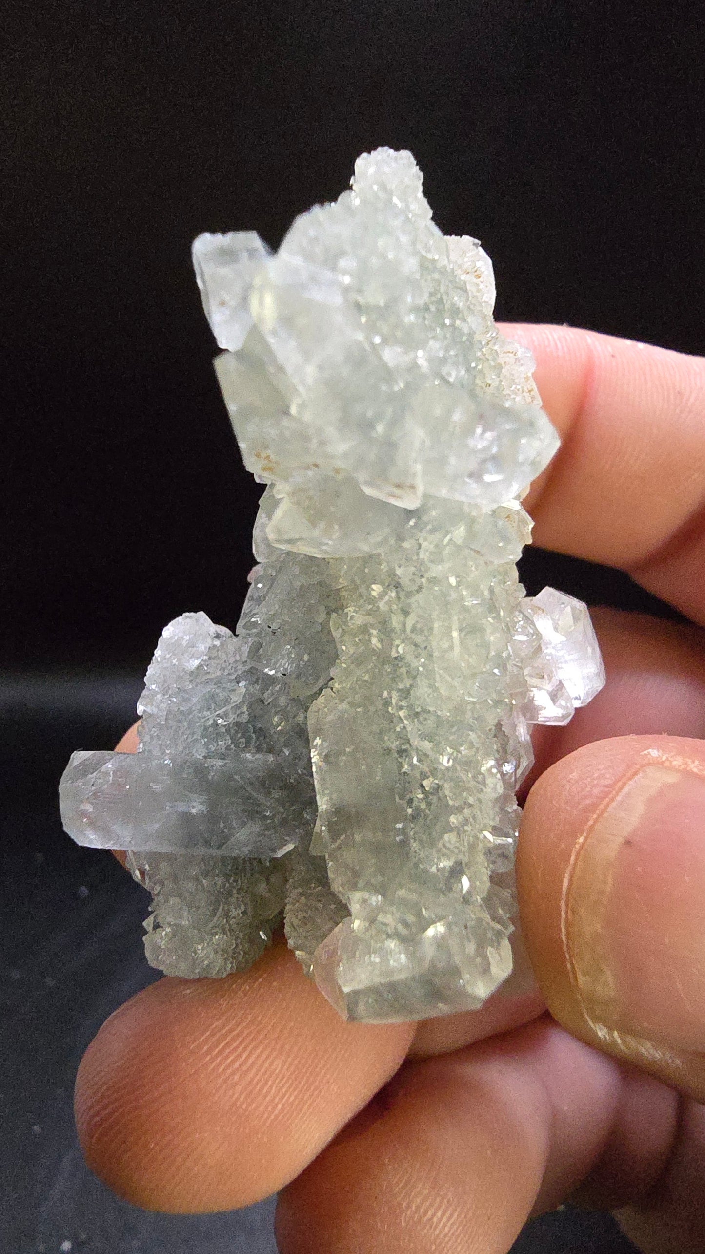 Midnight Apophyllite Stalactite – Maharashtra, India – 0.10 lbs