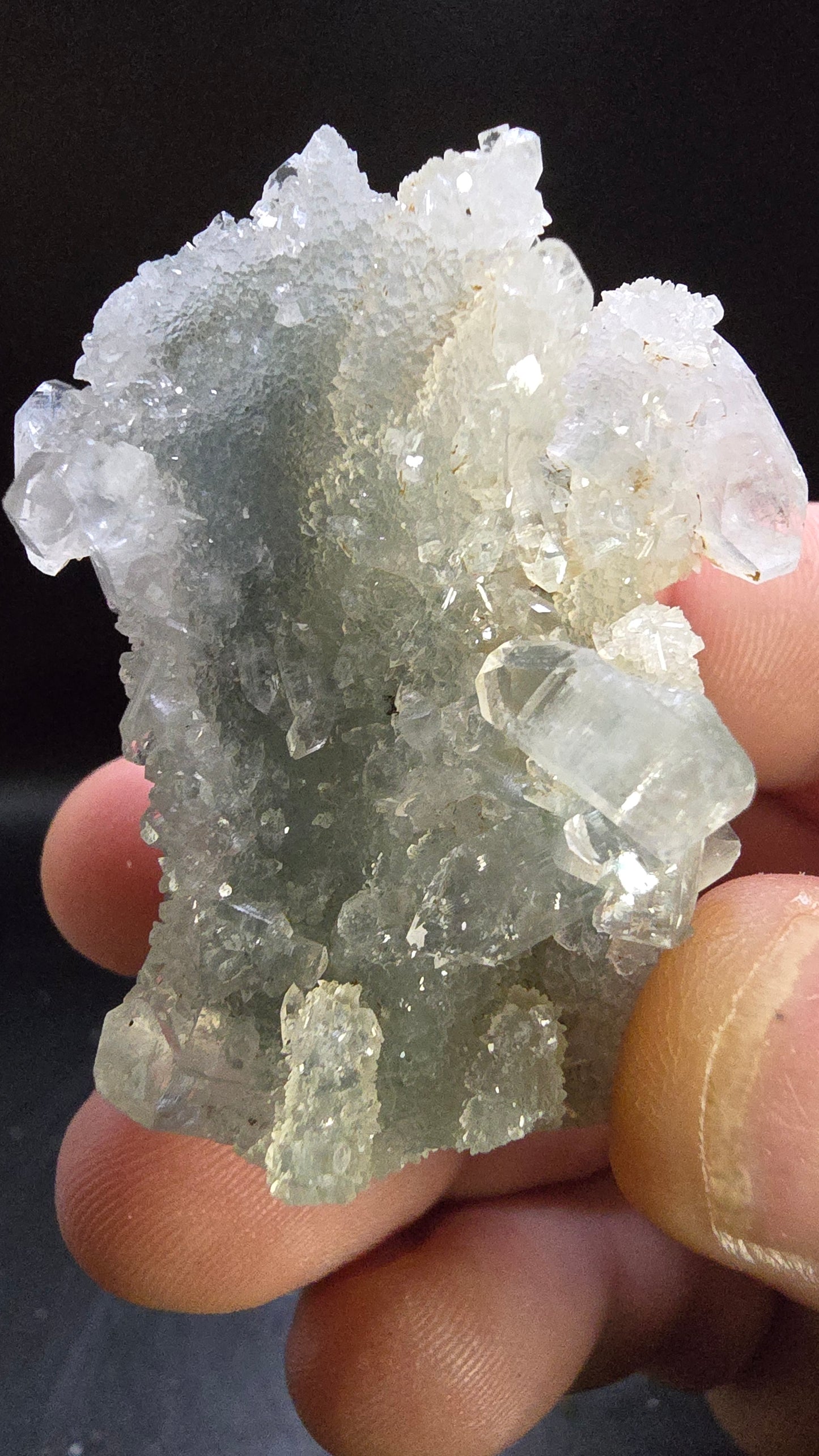 Midnight Apophyllite Stalactite – Maharashtra, India – 0.10 lbs