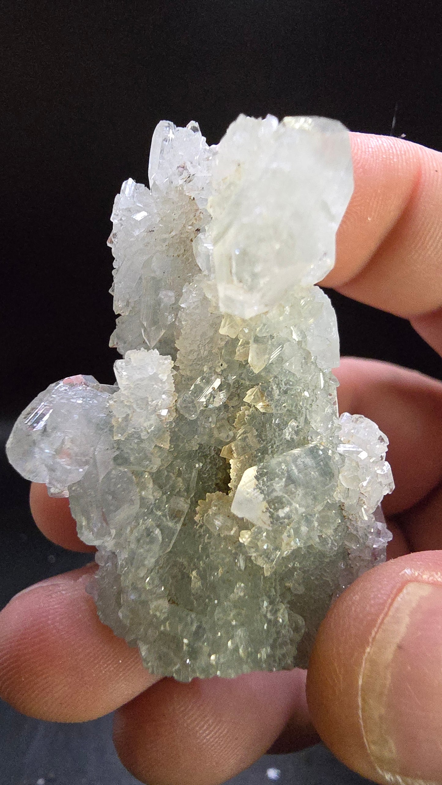 Midnight Apophyllite Stalactite – Maharashtra, India – 0.10 lbs