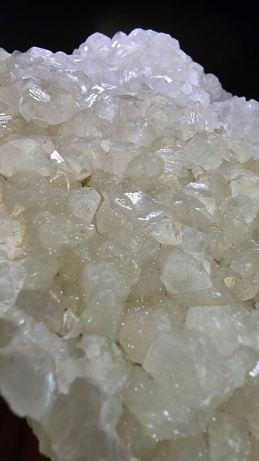 Apophyllite & Druzy Cluster – Maharashtra, India – 3.91 lbs