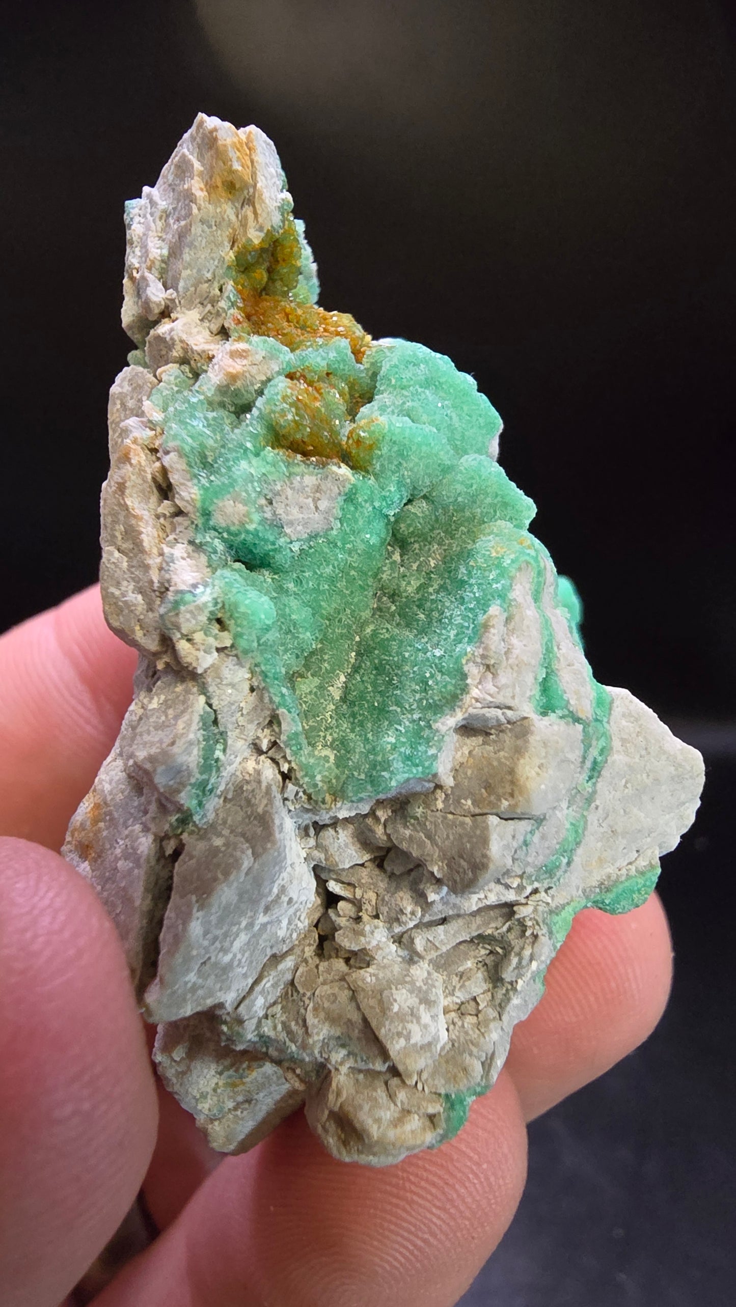 Green Druzy Variscite – Dug Hill Area, Arkansas – 43 grams