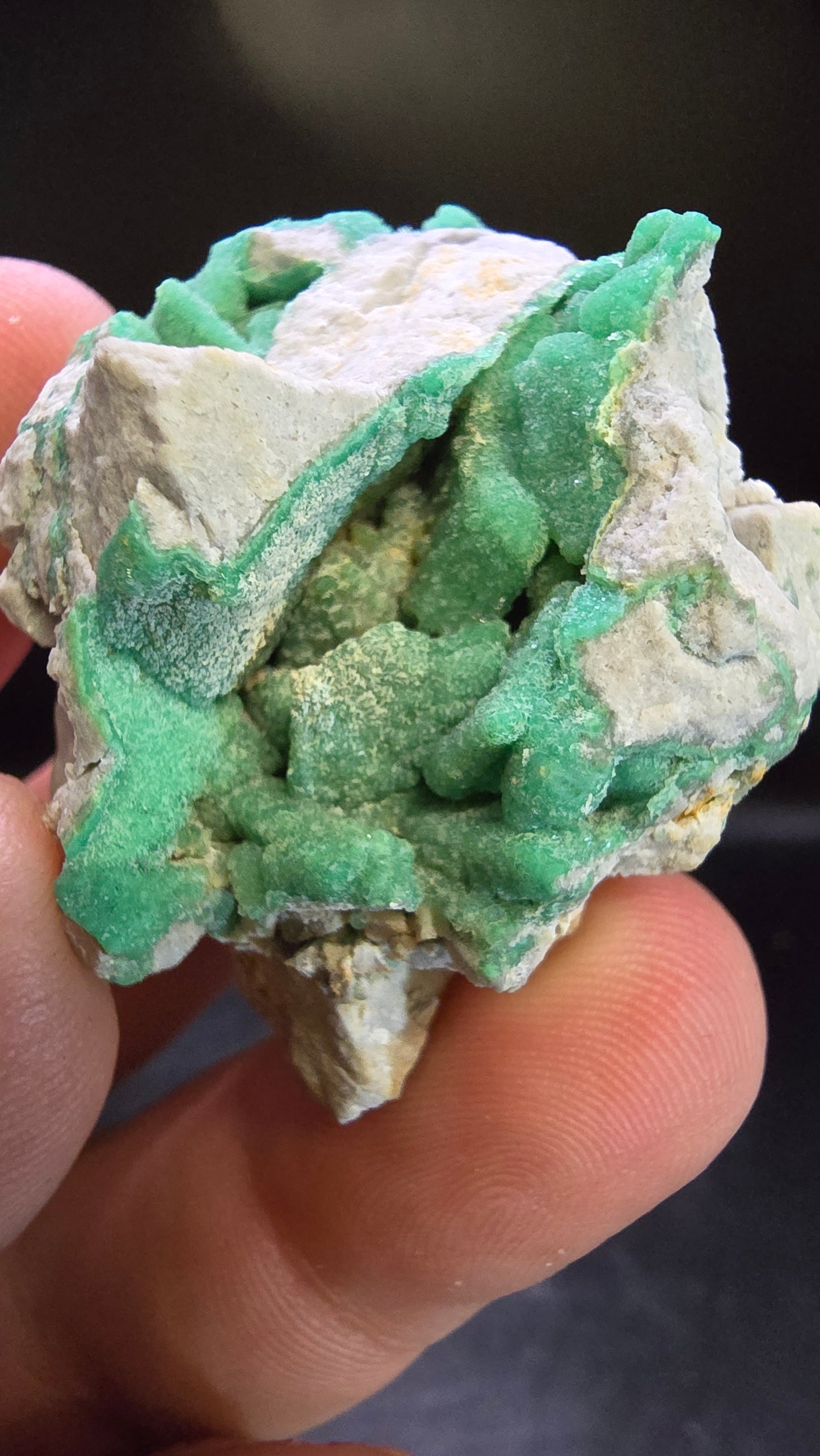 Green Druzy Variscite – Dug Hill Area, Arkansas – 43 grams