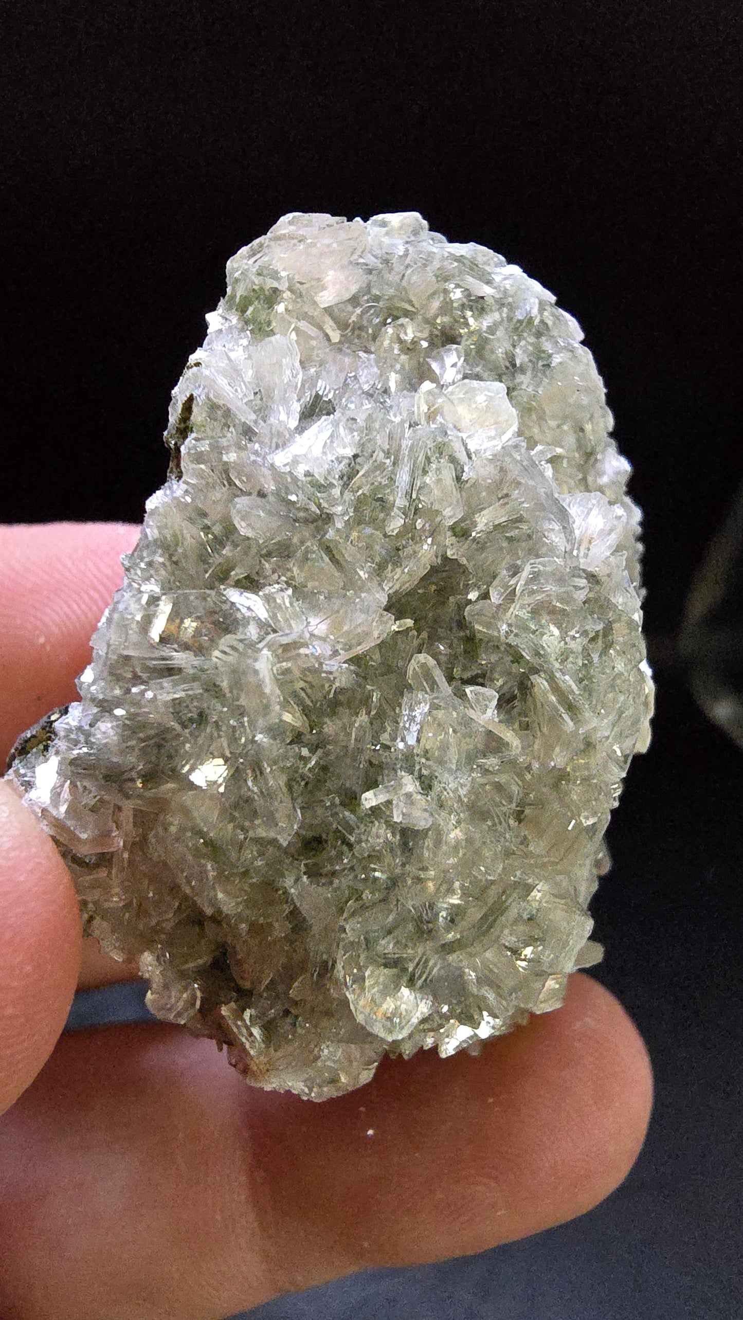 Titanium-Colored Barite with Heulandite – Deccan Traps, Maharashtra, India – 0.11 lbs
