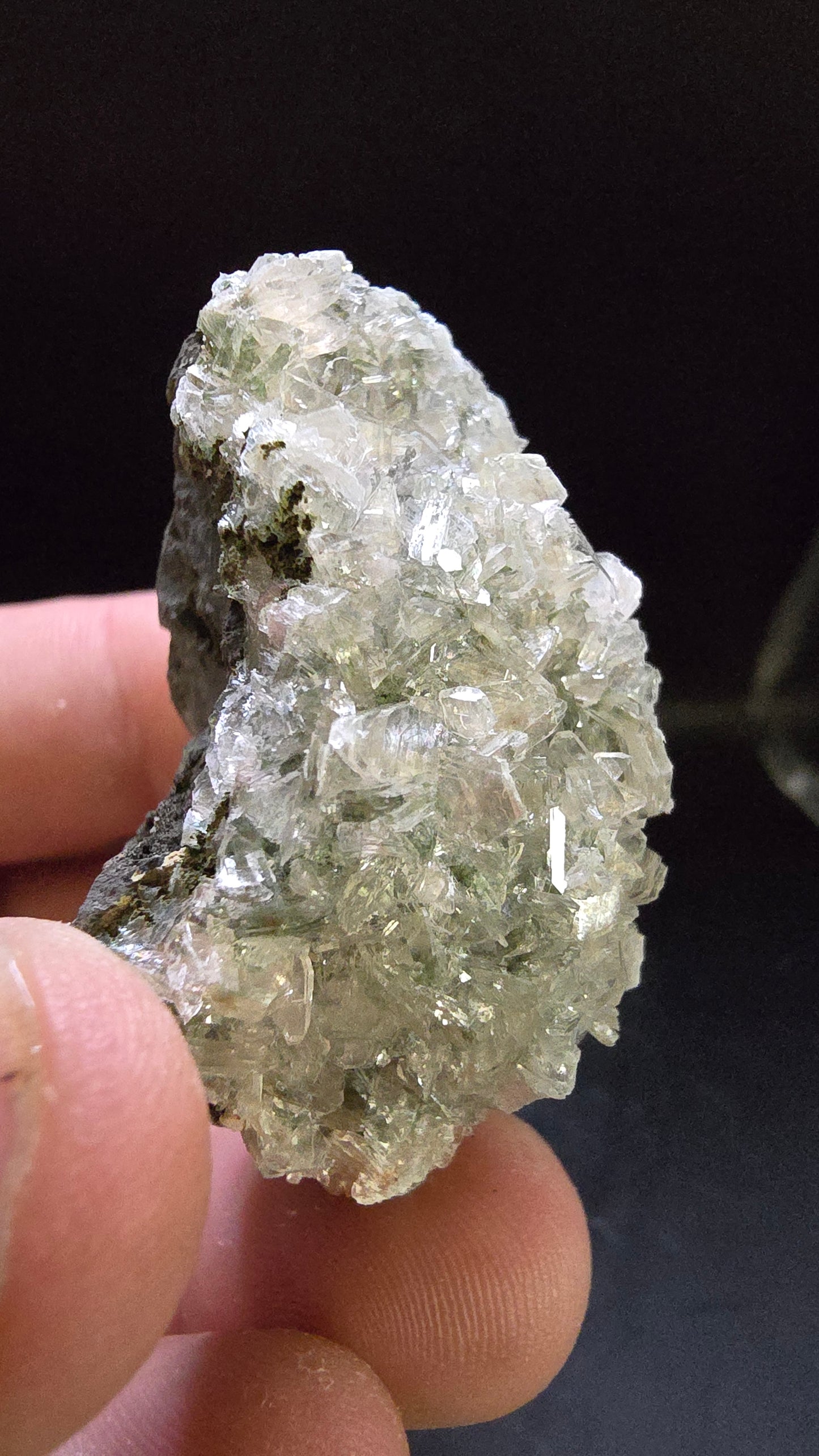 Titanium-Colored Barite with Heulandite – Deccan Traps, Maharashtra, India – 0.11 lbs