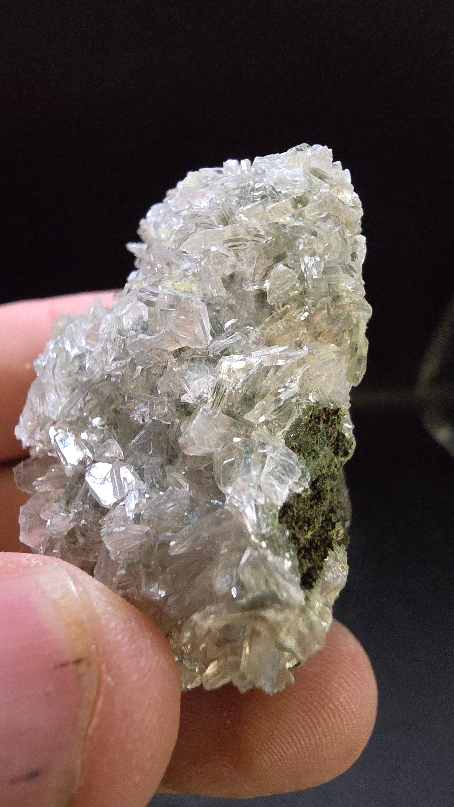 Titanium-Colored Barite with Heulandite – Deccan Traps, Maharashtra, India – 0.11 lbs