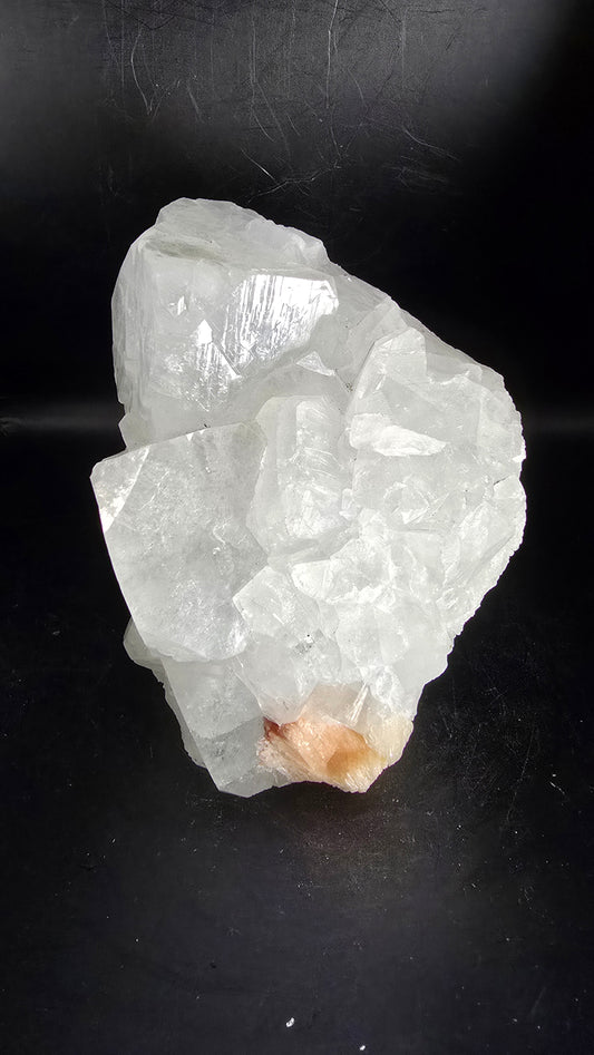 Large Cubic Fluorapophyllite with Apophyllite – Maharashtra, India – 1.67 lbs