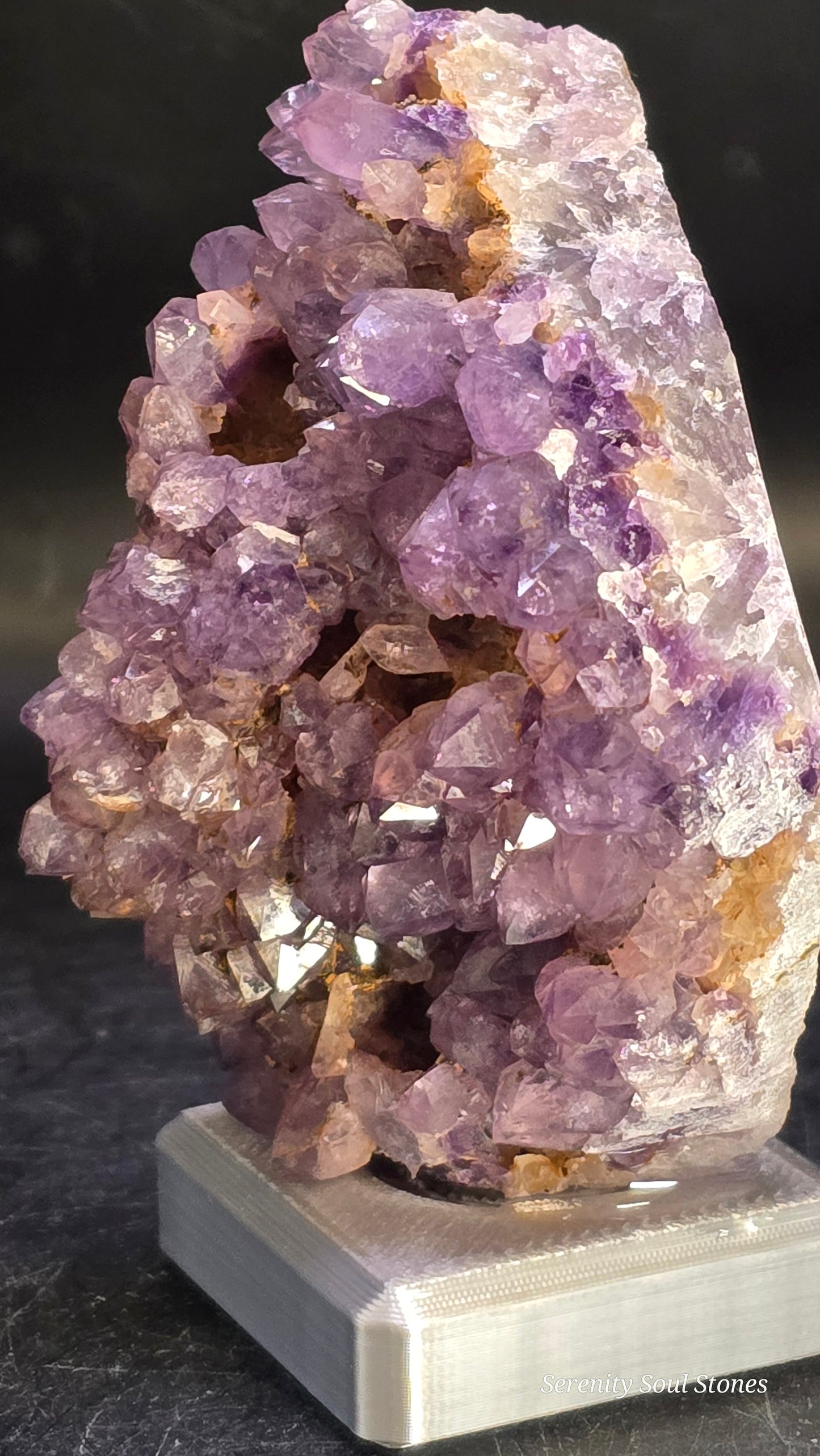 Architectural Open-Point Amethyst Display Cluster – Alaçam, Turkey – 0.278 lbs