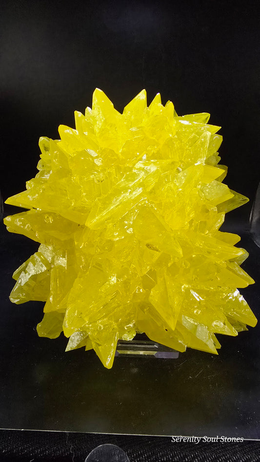 Bolivian Native Sulfur Crystal Cluster – San Pablo de Napa Region, Bolivia – 1.47 lbs