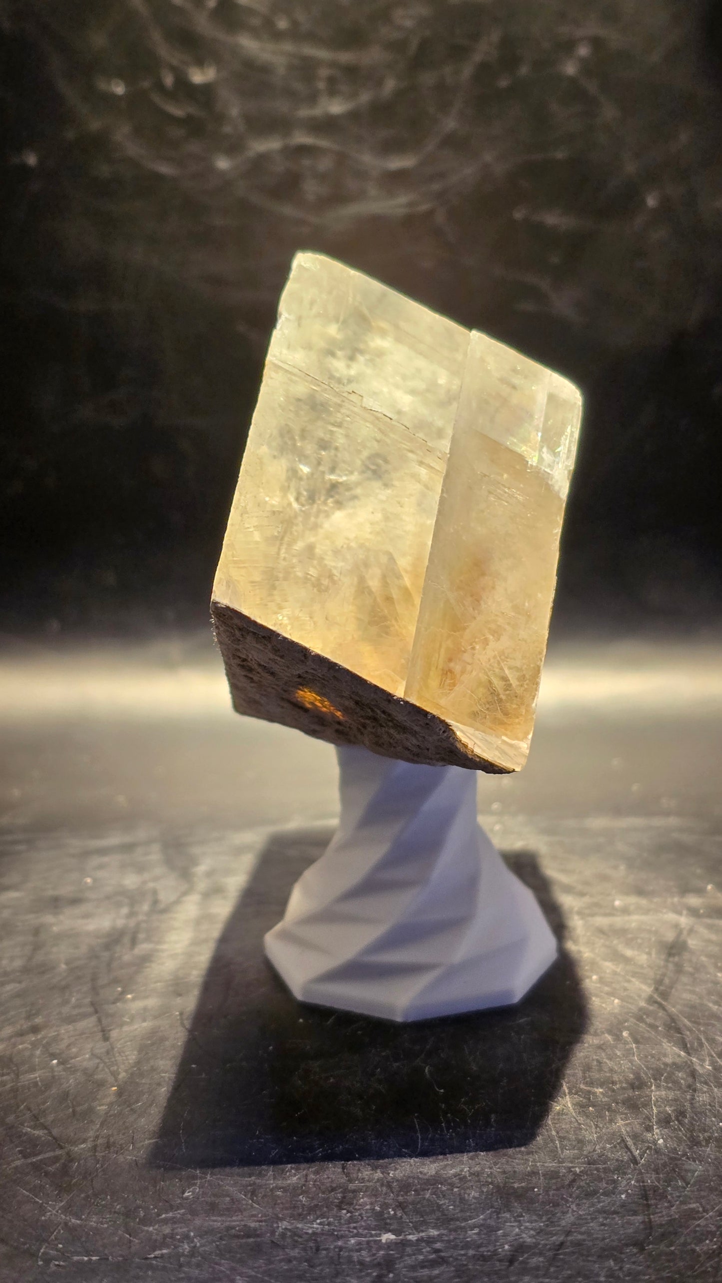 Garden Optical Calcite with Rainbows – Maharashtra, India – 0.41 lbs