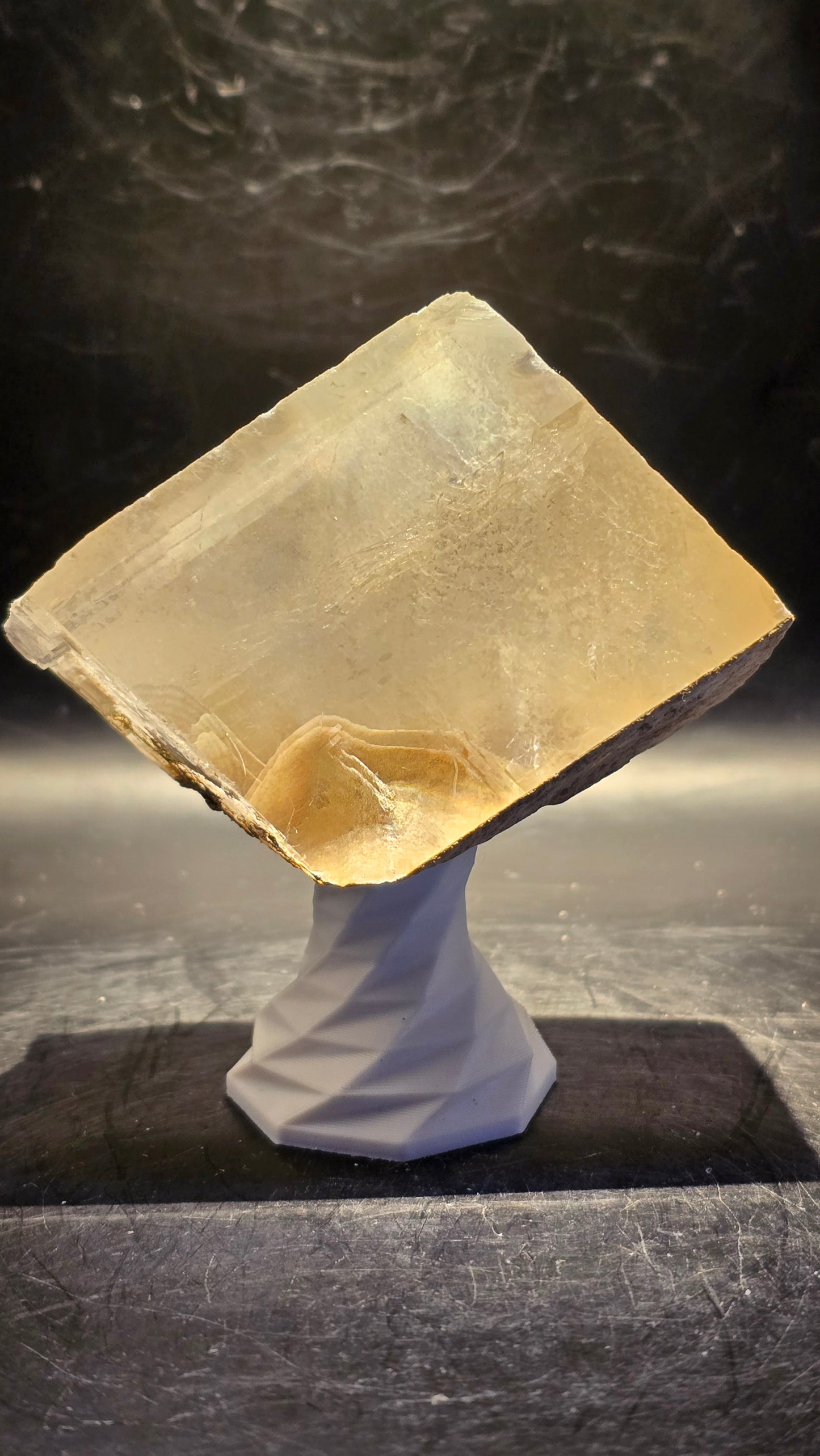 Garden Optical Calcite with Rainbows – Maharashtra, India – 0.41 lbs
