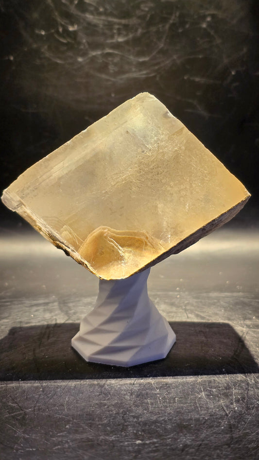 Garden Optical Calcite with Rainbows – Maharashtra, India – 0.41 lbs