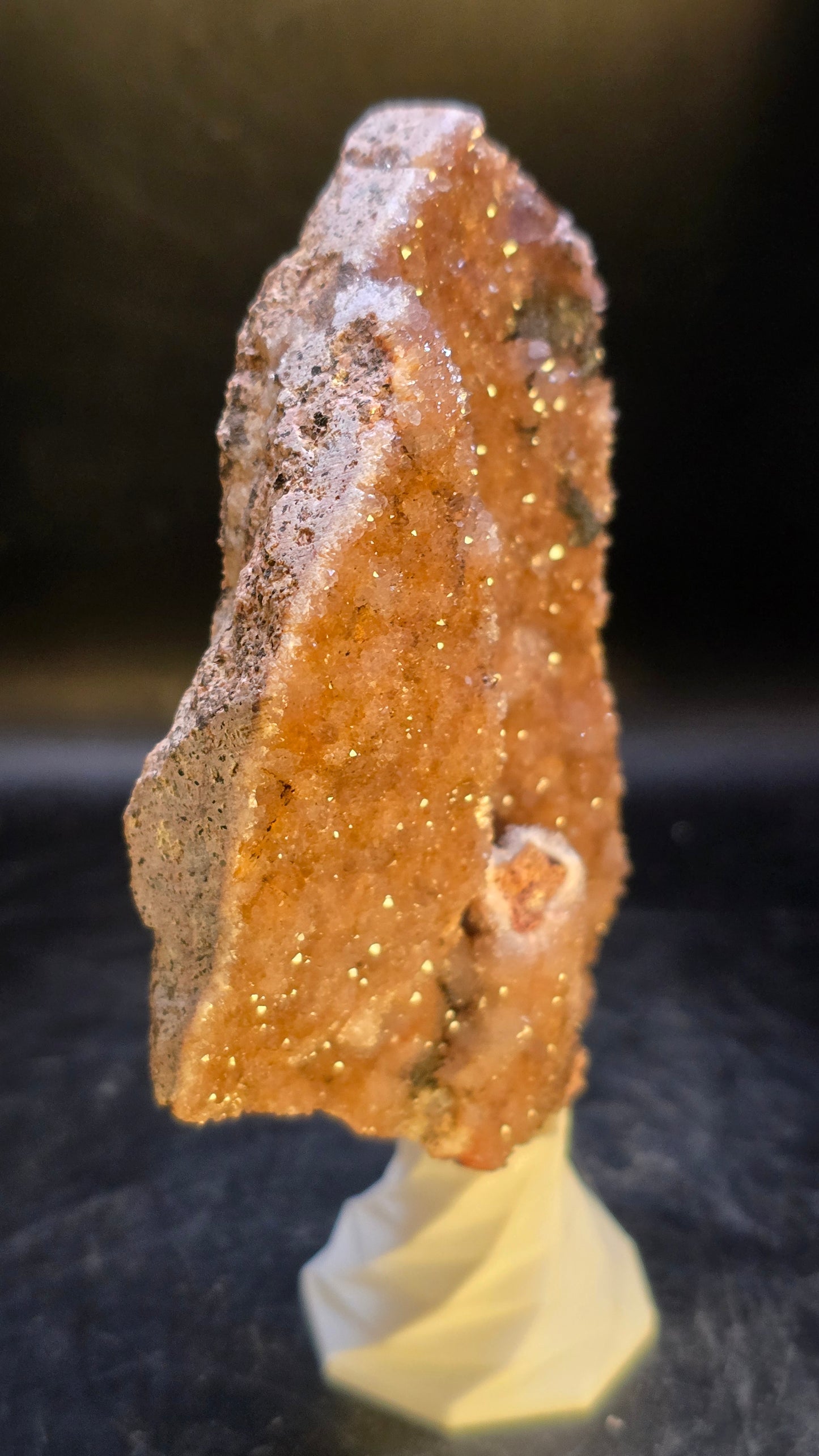 Golden Sugar Druzy Amethyst Cluster – Alaçam, Turkey – 0.27 lbs