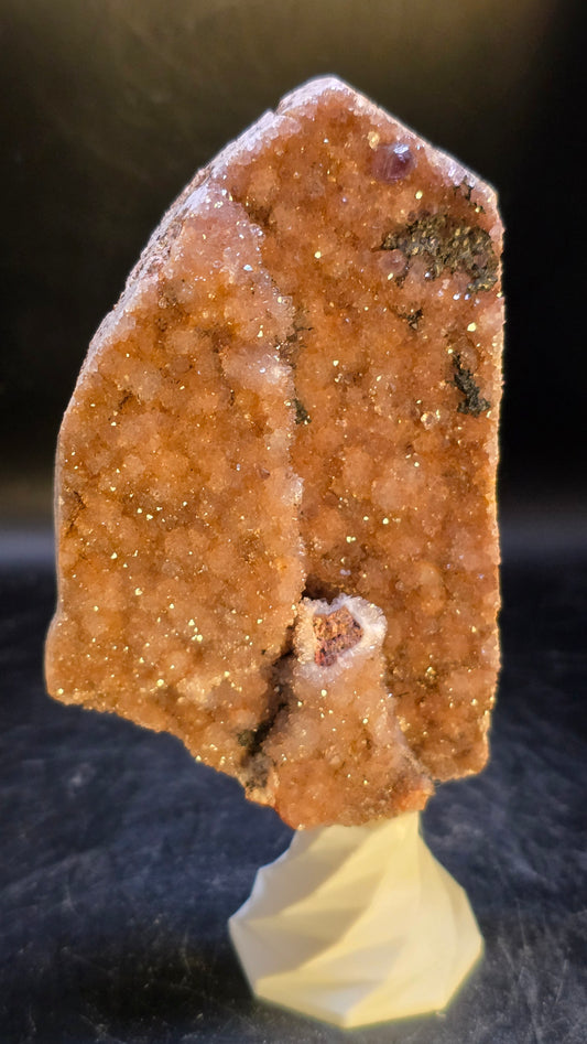 Golden Sugar Druzy Amethyst Cluster – Alaçam, Turkey – 0.27 lbs