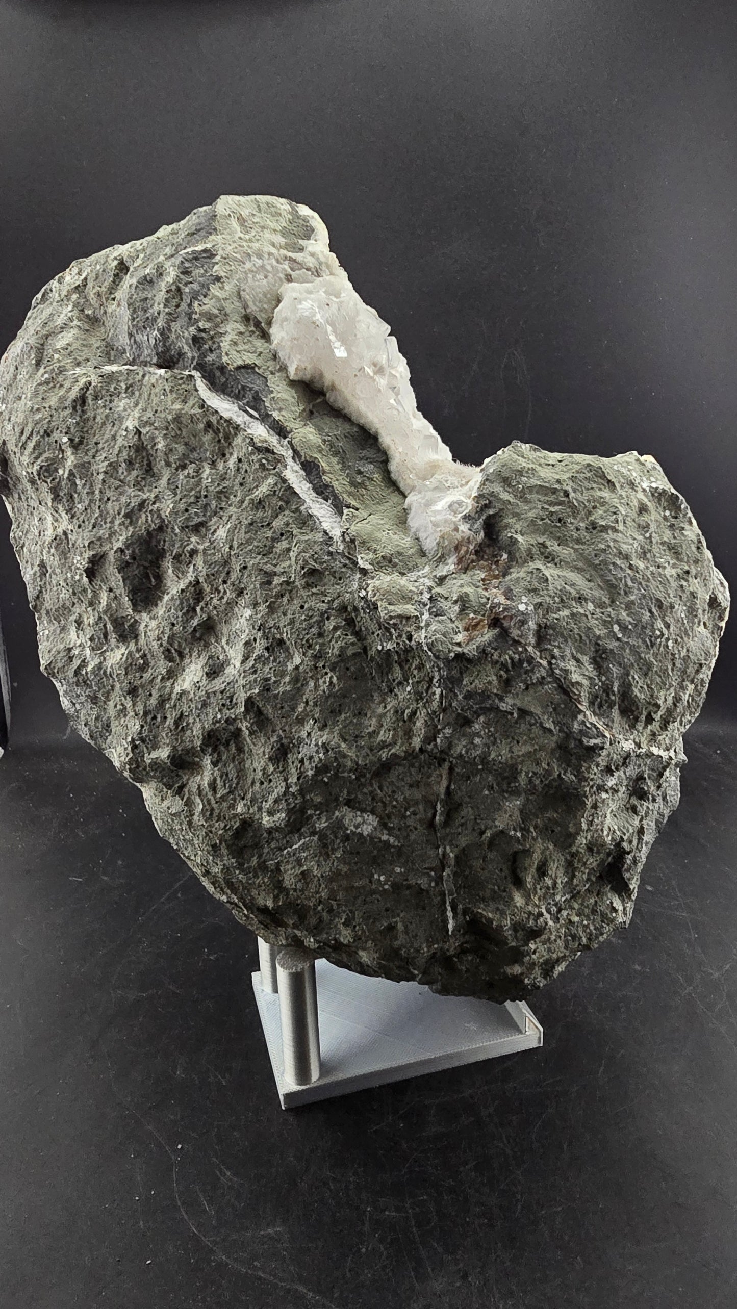 Large Okenite Geode with Calcite – Nashik District, Maharashtra, India – 7.4 lbs