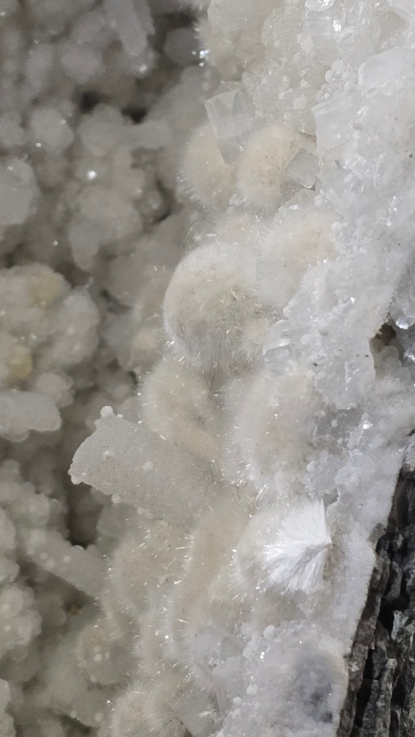 Large Okenite Geode with Calcite – Nashik District, Maharashtra, India – 7.4 lbs