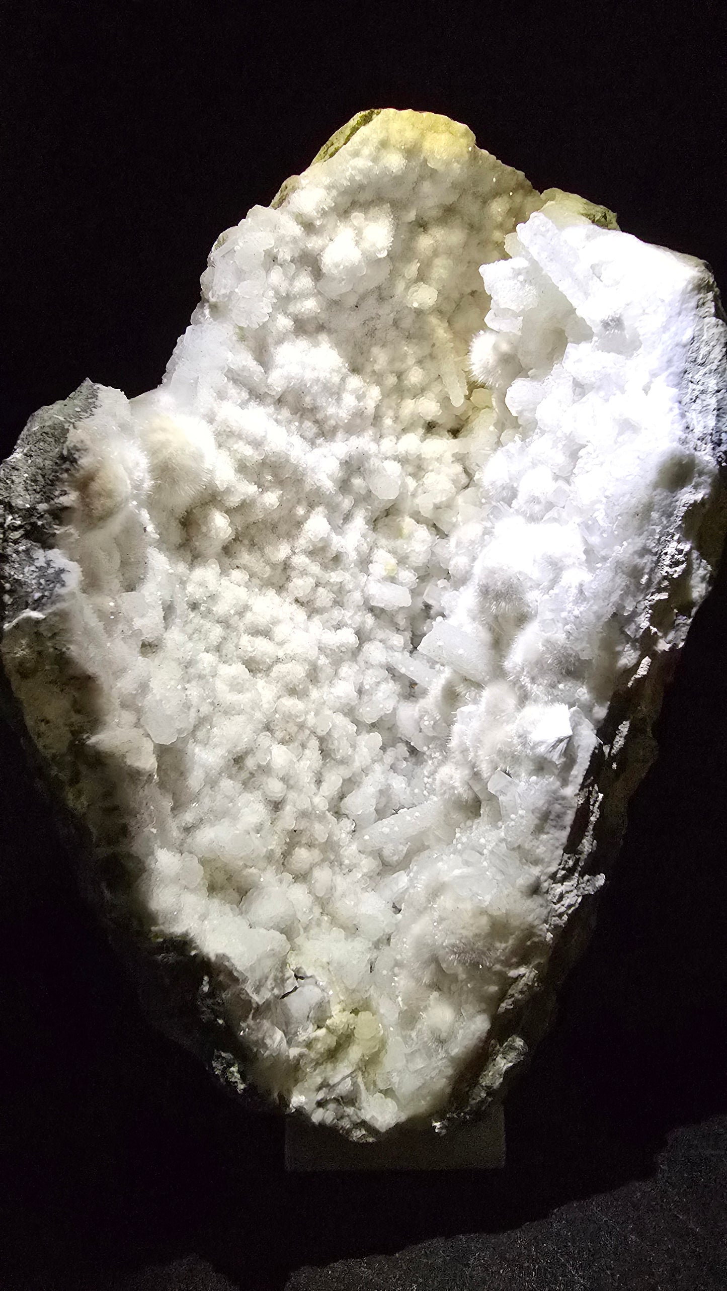 Large Okenite Geode with Calcite – Nashik District, Maharashtra, India – 7.4 lbs