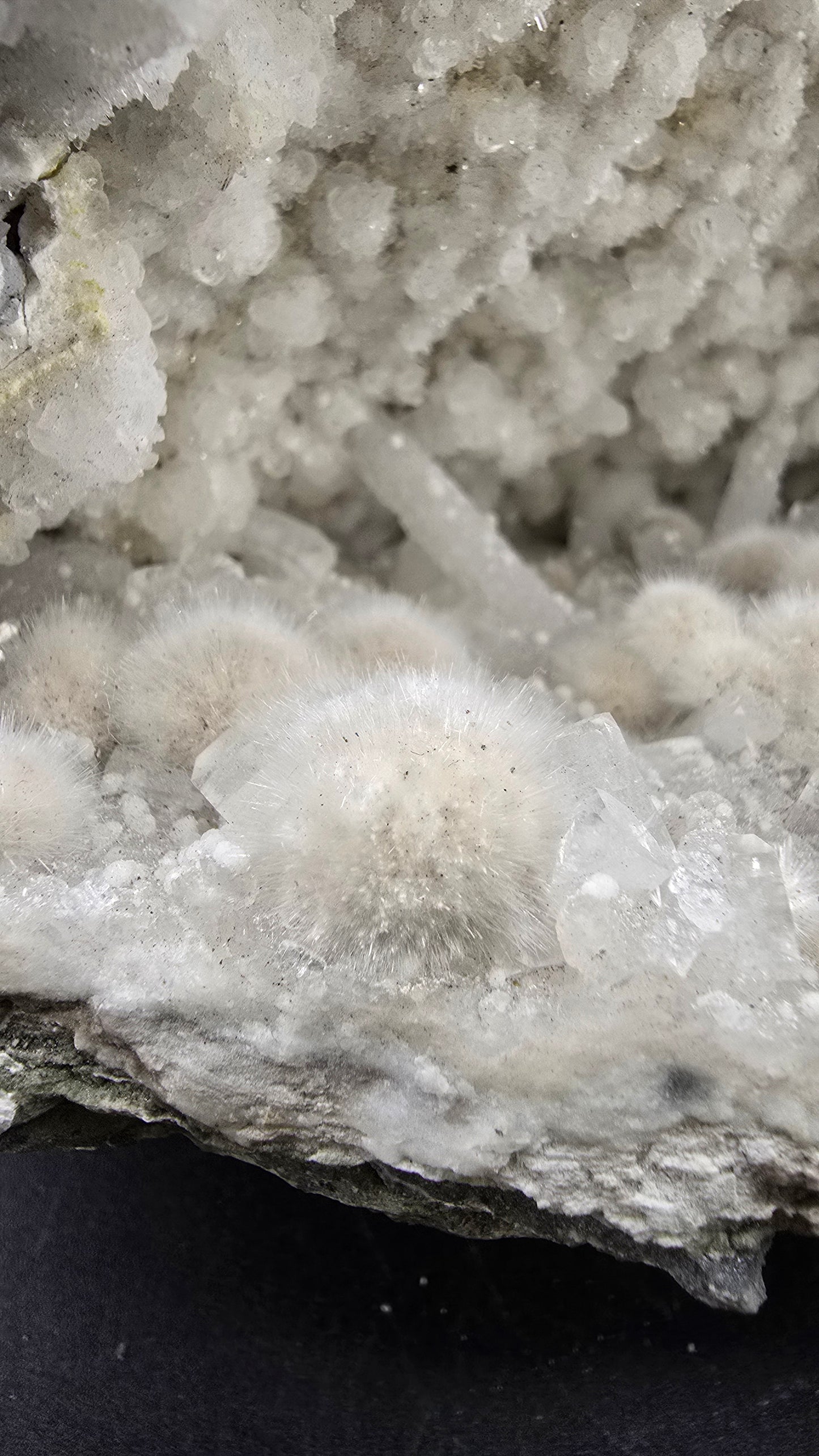 Large Okenite Geode with Calcite – Nashik District, Maharashtra, India – 7.4 lbs