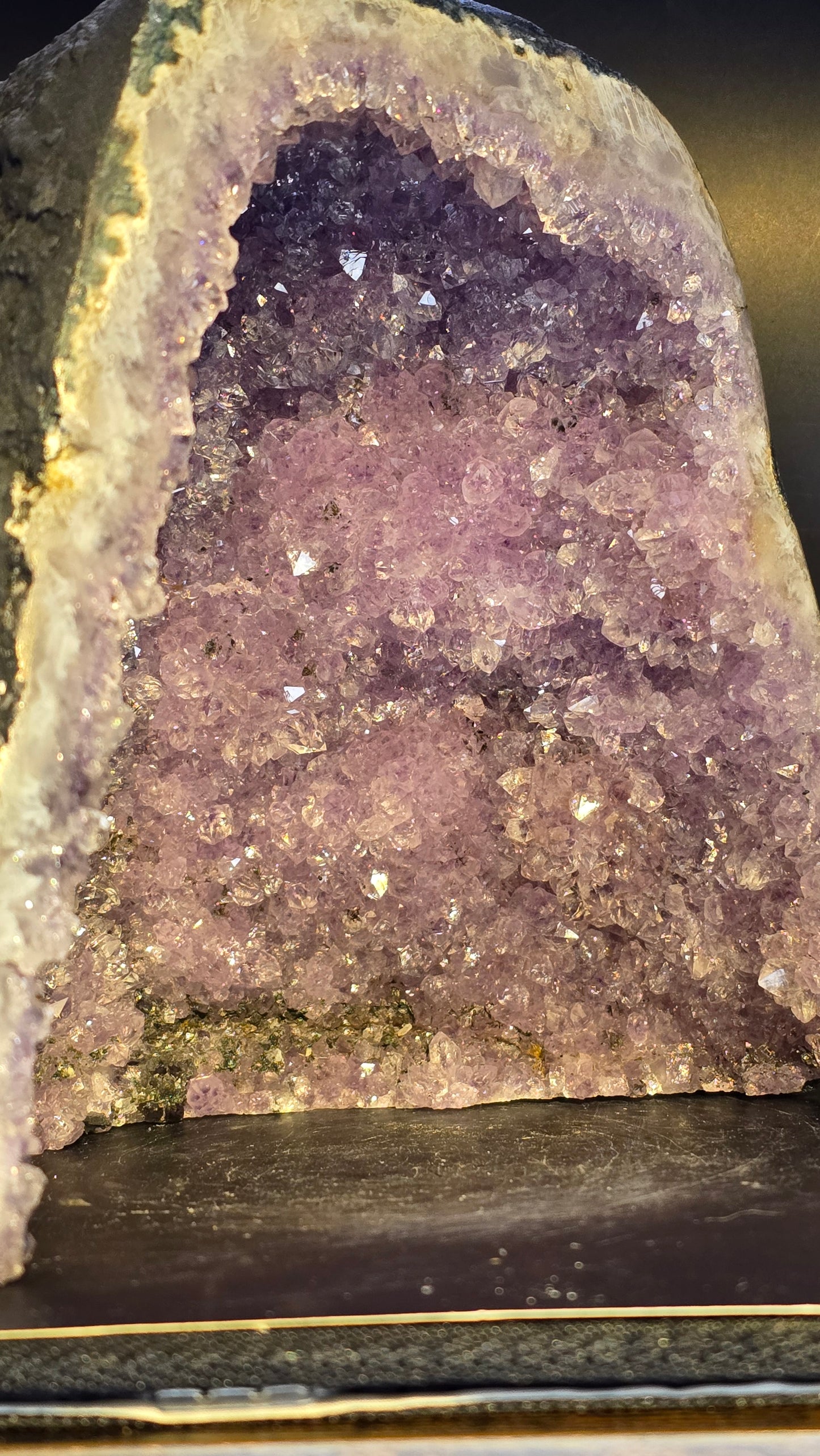 Open-Base Amethyst Cathedral Geode – Brazil – 4.25 lbs