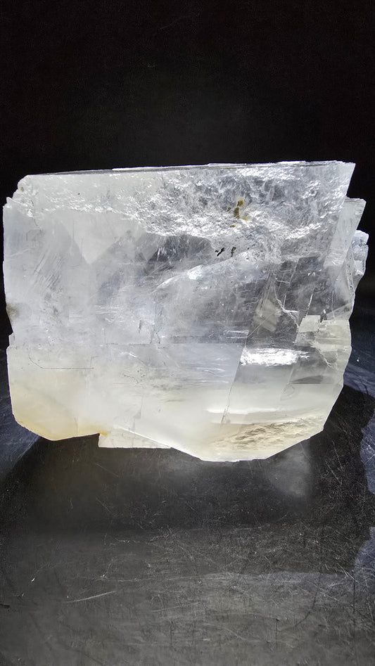 Optical Calcite (Iceland Spar) with Phantom – Maharashtra, India – 1.49 lbs