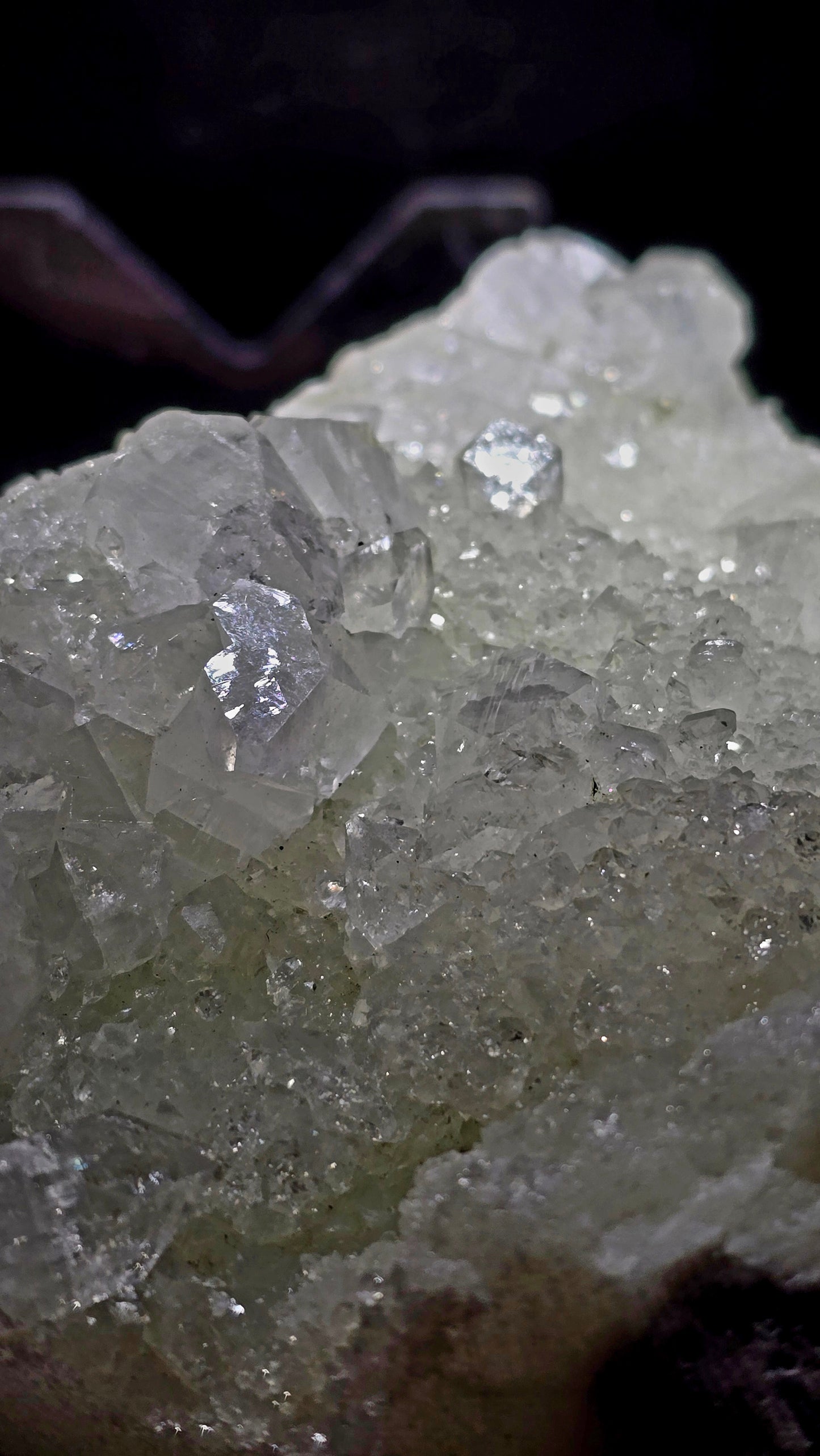 Diamond & Druzy Apophyllite Cluster – Maharashtra, India – 1.75 lbs