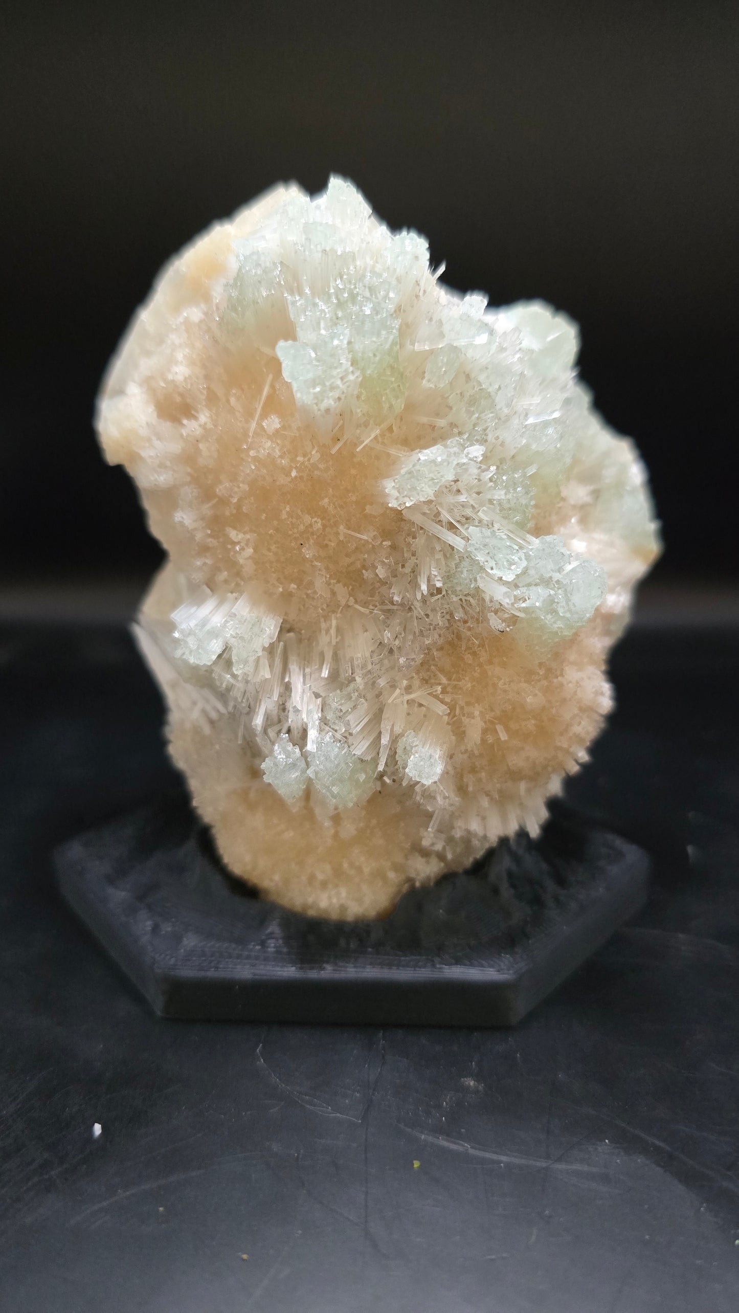 Blue Apophyllite, Scolecite & Stilbite Specimen – Maharashtra, India – 0.62 lbs