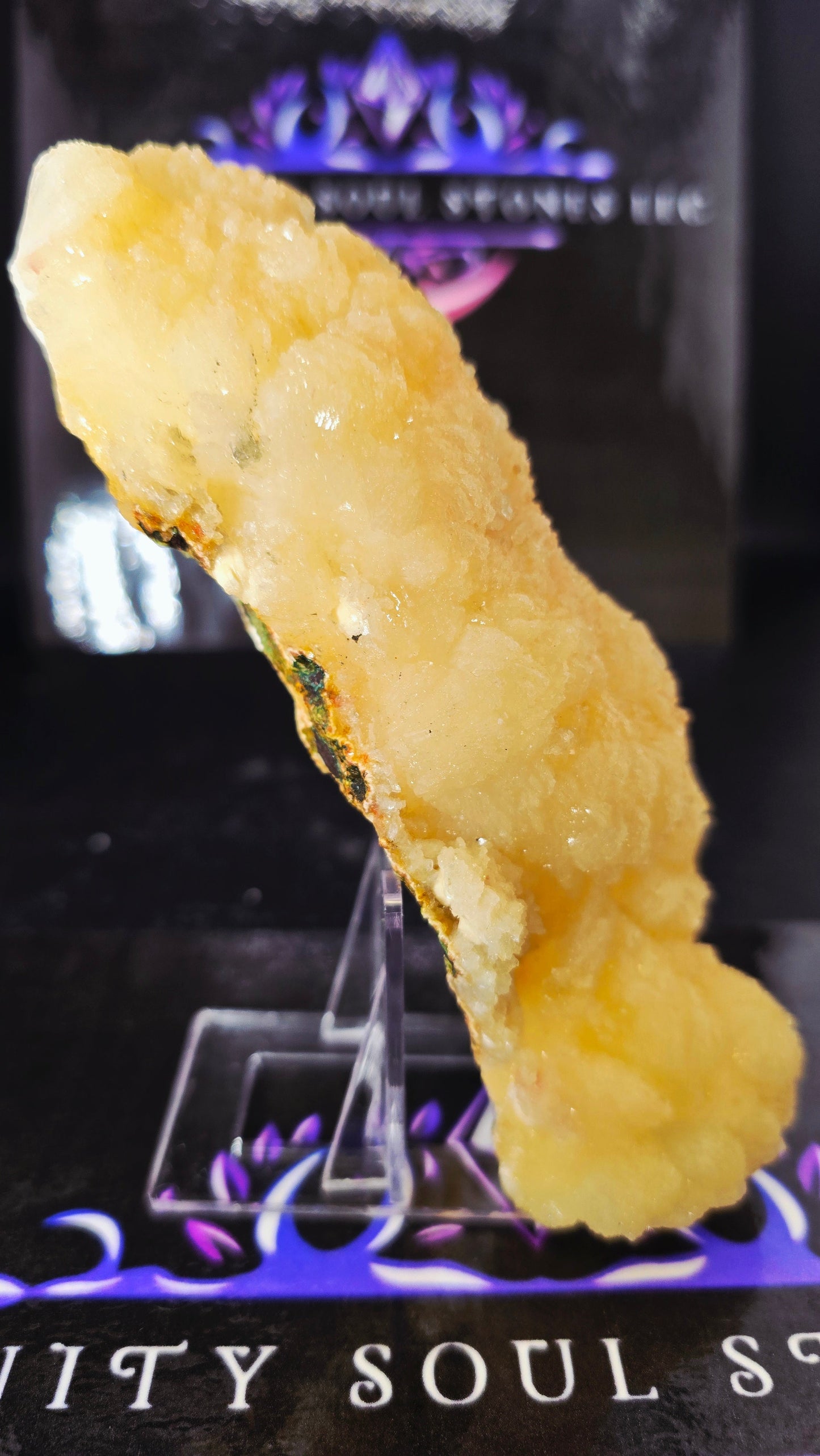Peach Stilbite Stalactite Formation – 0.82 lbs