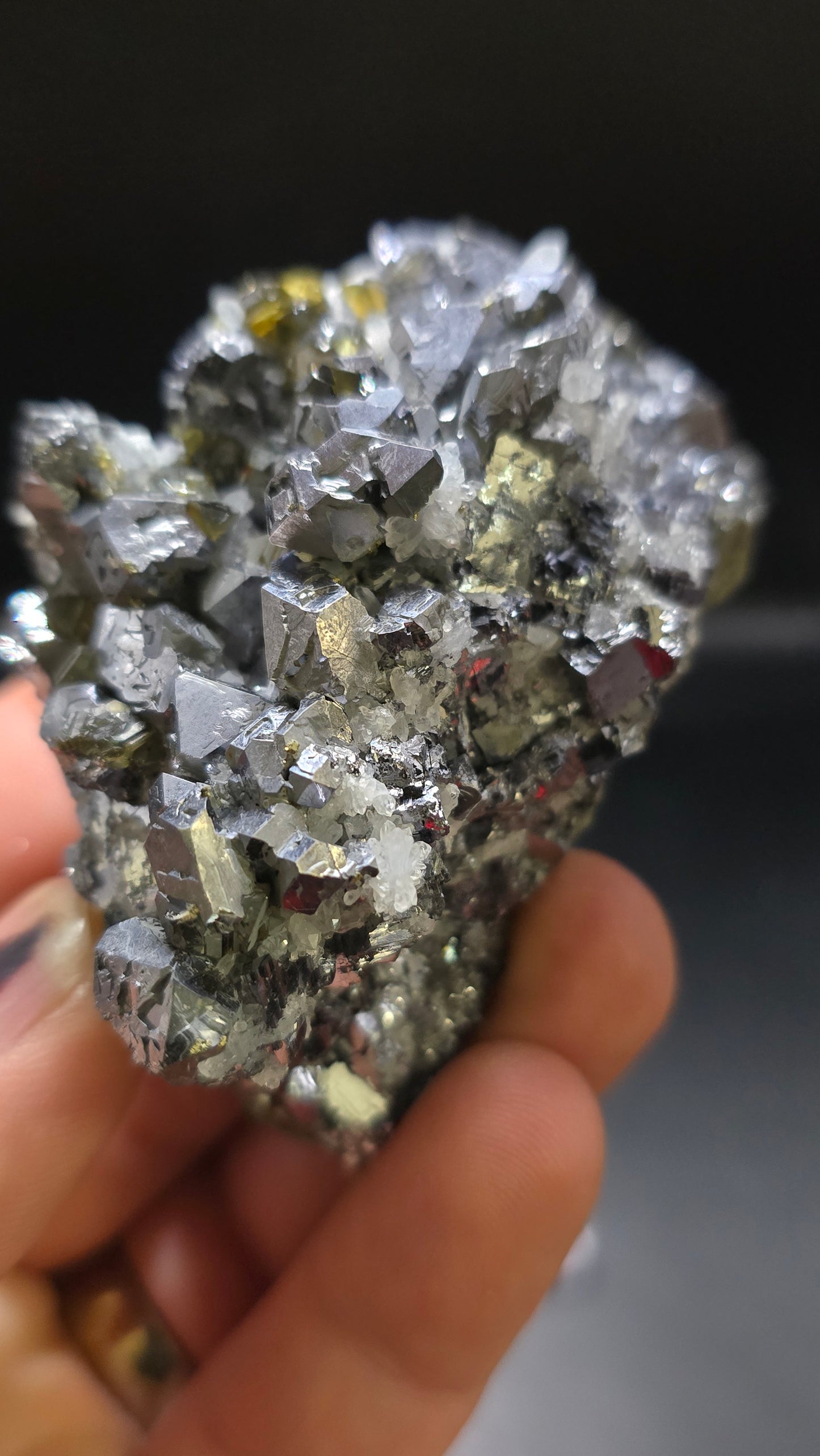 Galena and Quartz Cluster Specimen – 9th September Mine, Bulgaria – 0.56 lbs