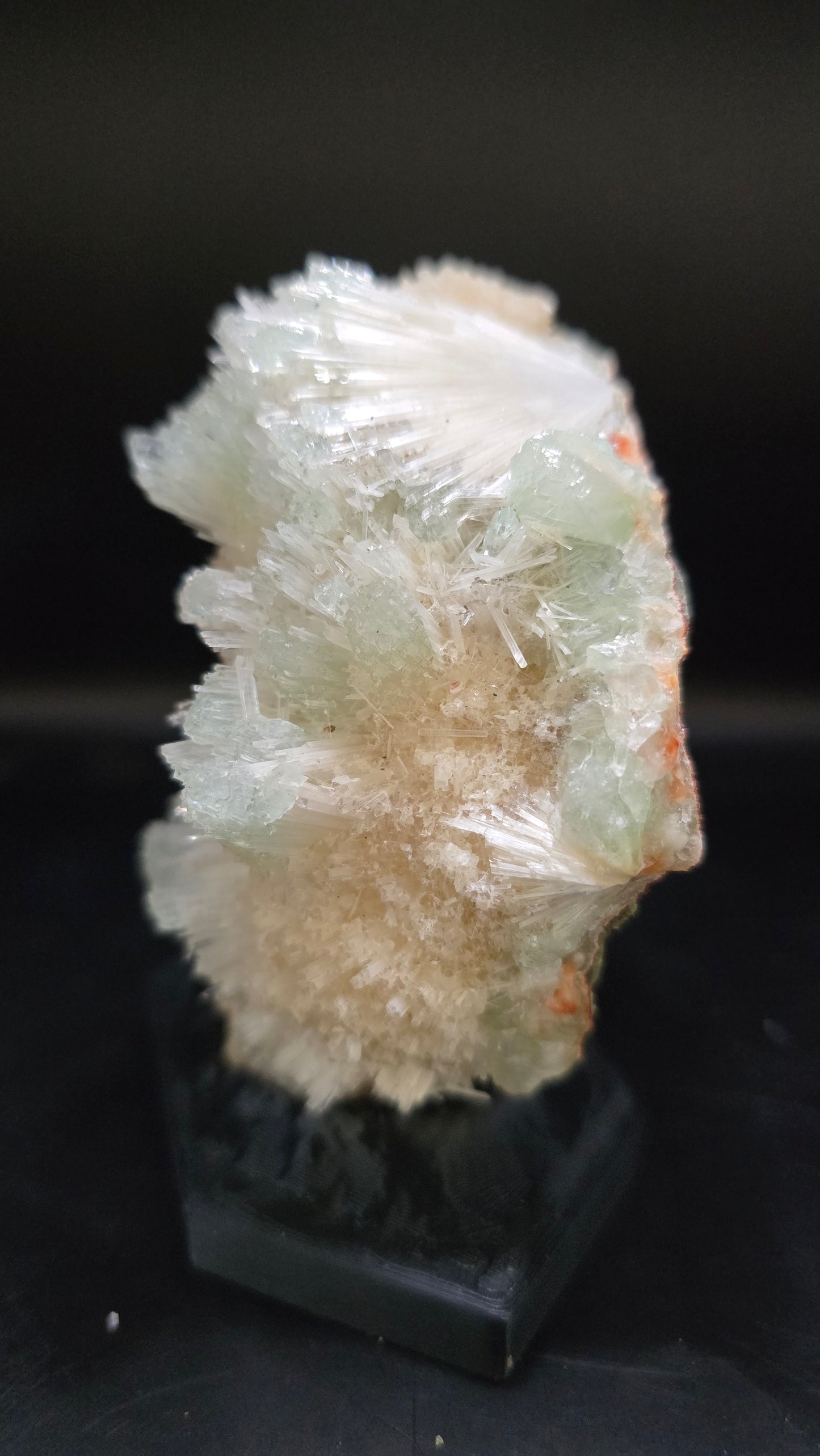 Blue Apophyllite, Scolecite & Stilbite Specimen – Maharashtra, India – 0.62 lbs