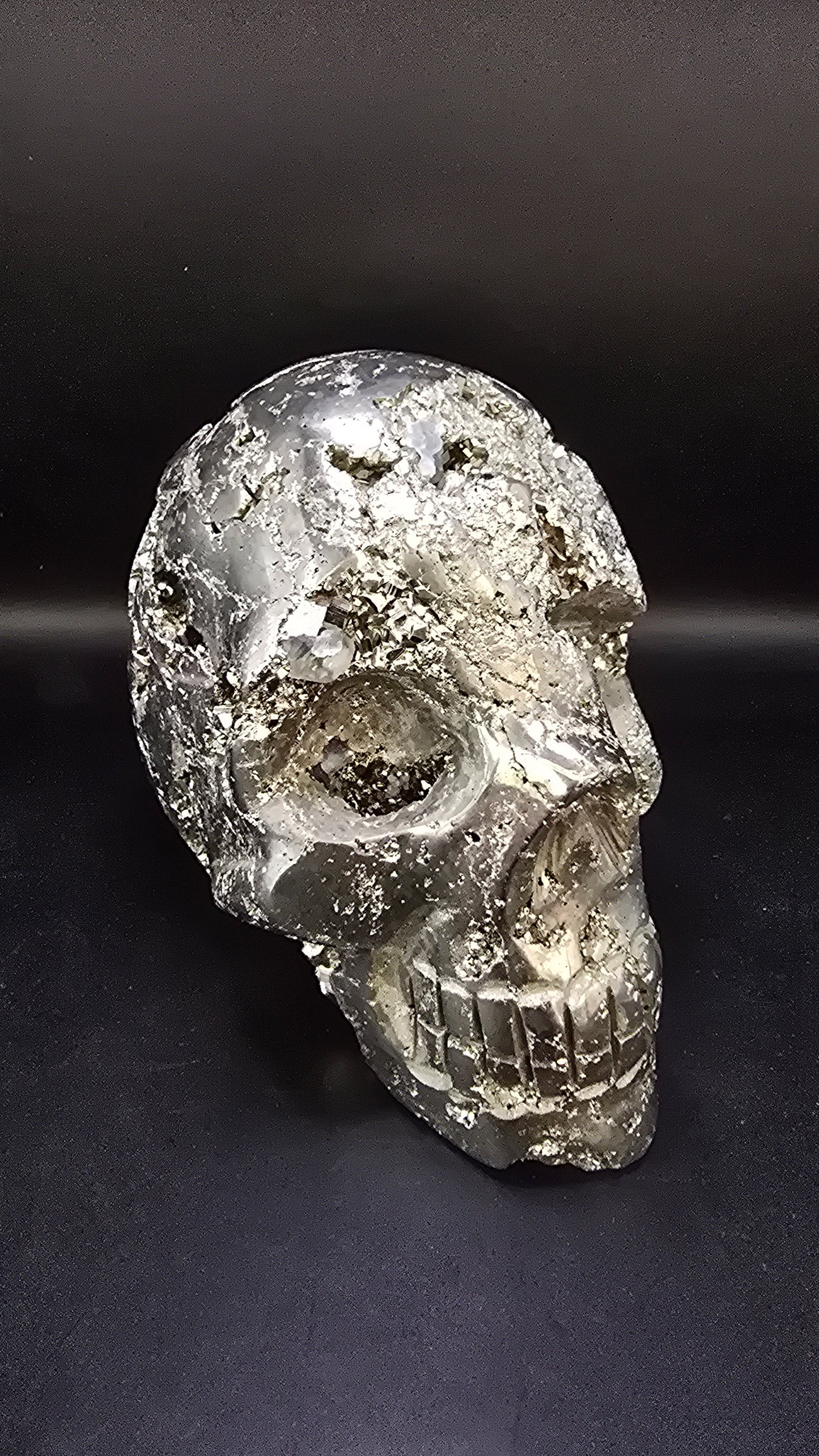 Peruvian Pyrite Skull – 2.42 lbs