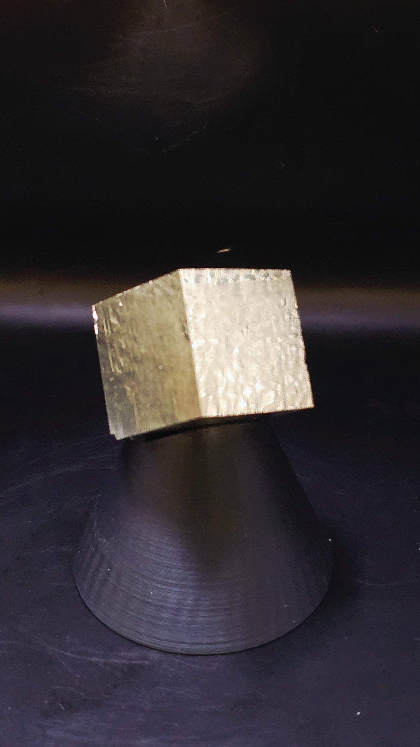 Natural Pyrite Cubic Formation – Huanzala Mine, Peru – 0.19 lbs