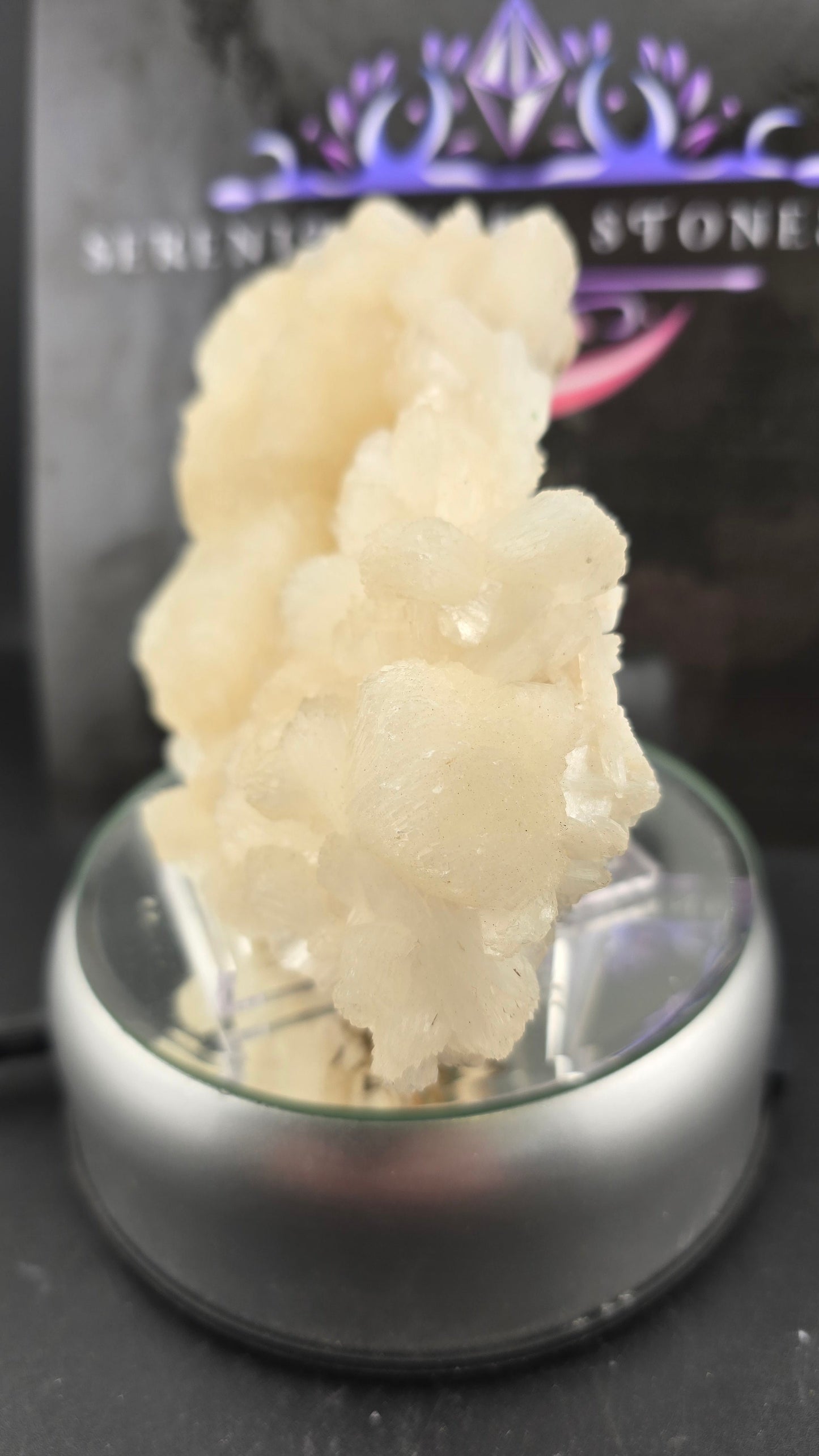 Pearl White Stilbite Cluster