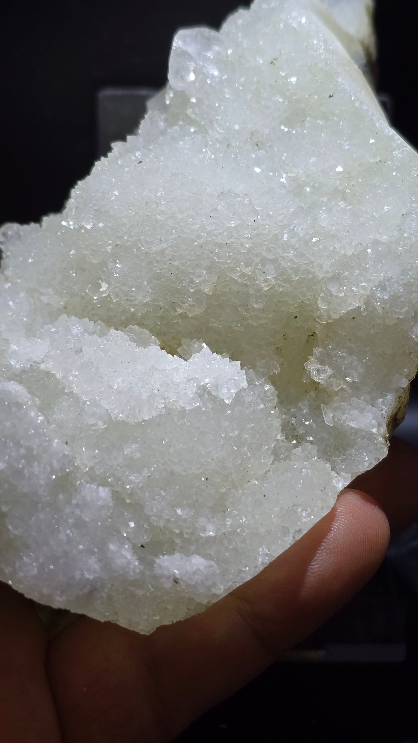 Diamond & Druzy Apophyllite Cluster – Maharashtra, India – 1.75 lbs