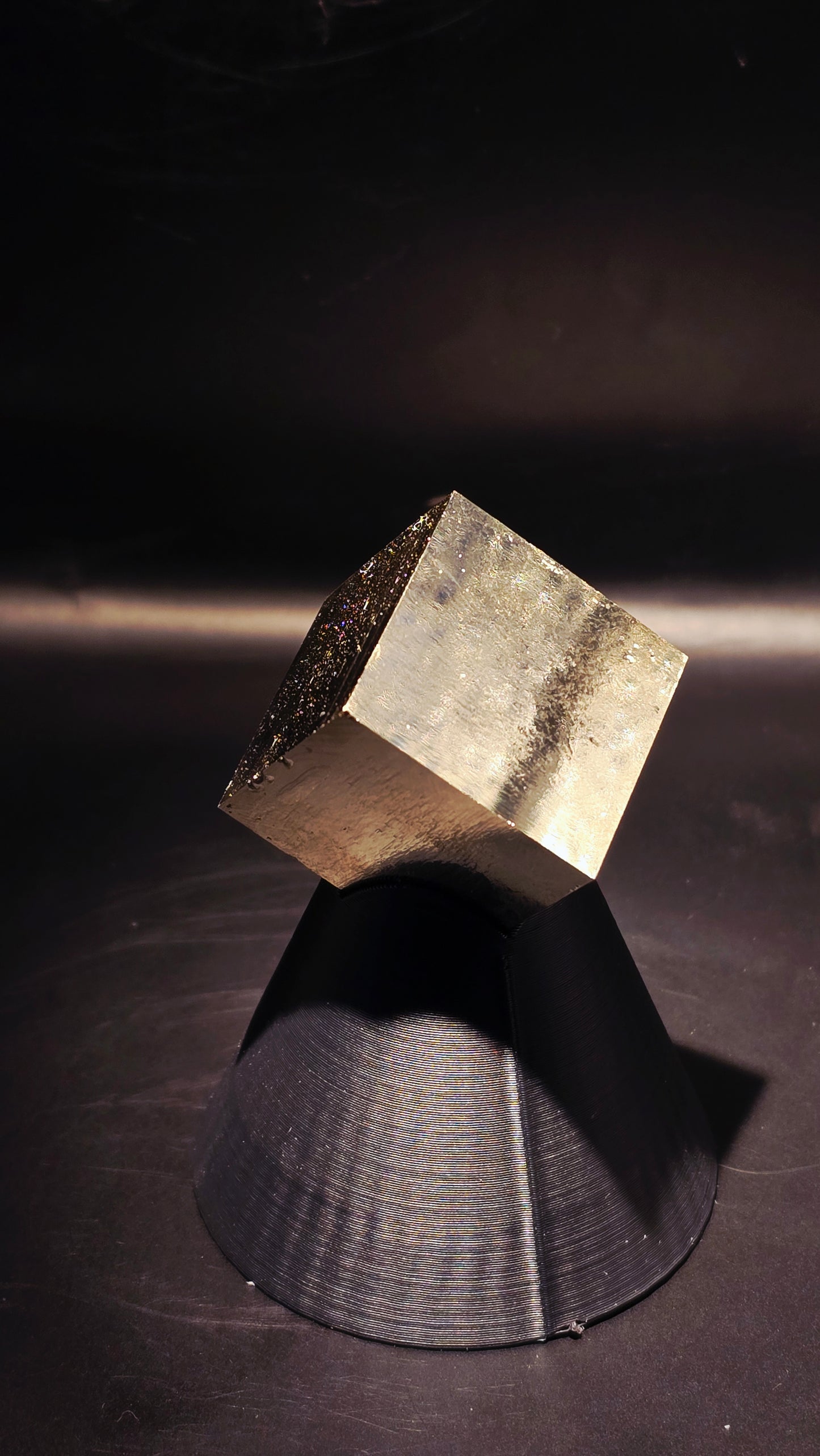 Natural Pyrite Cubic Formation – Huanzala Mine, Peru – 0.19 lbs